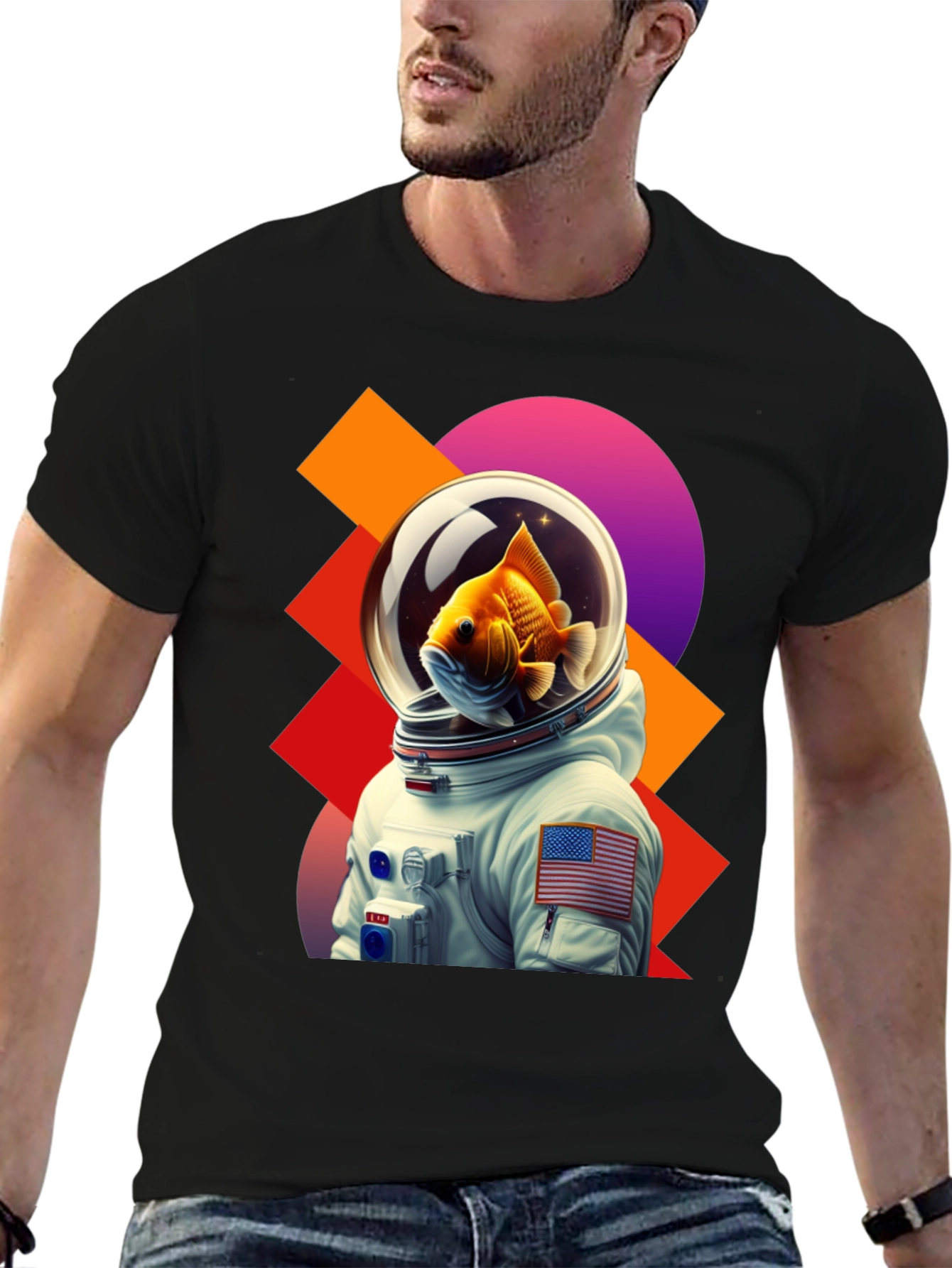 Astronaut Goldfish Graphic Tee