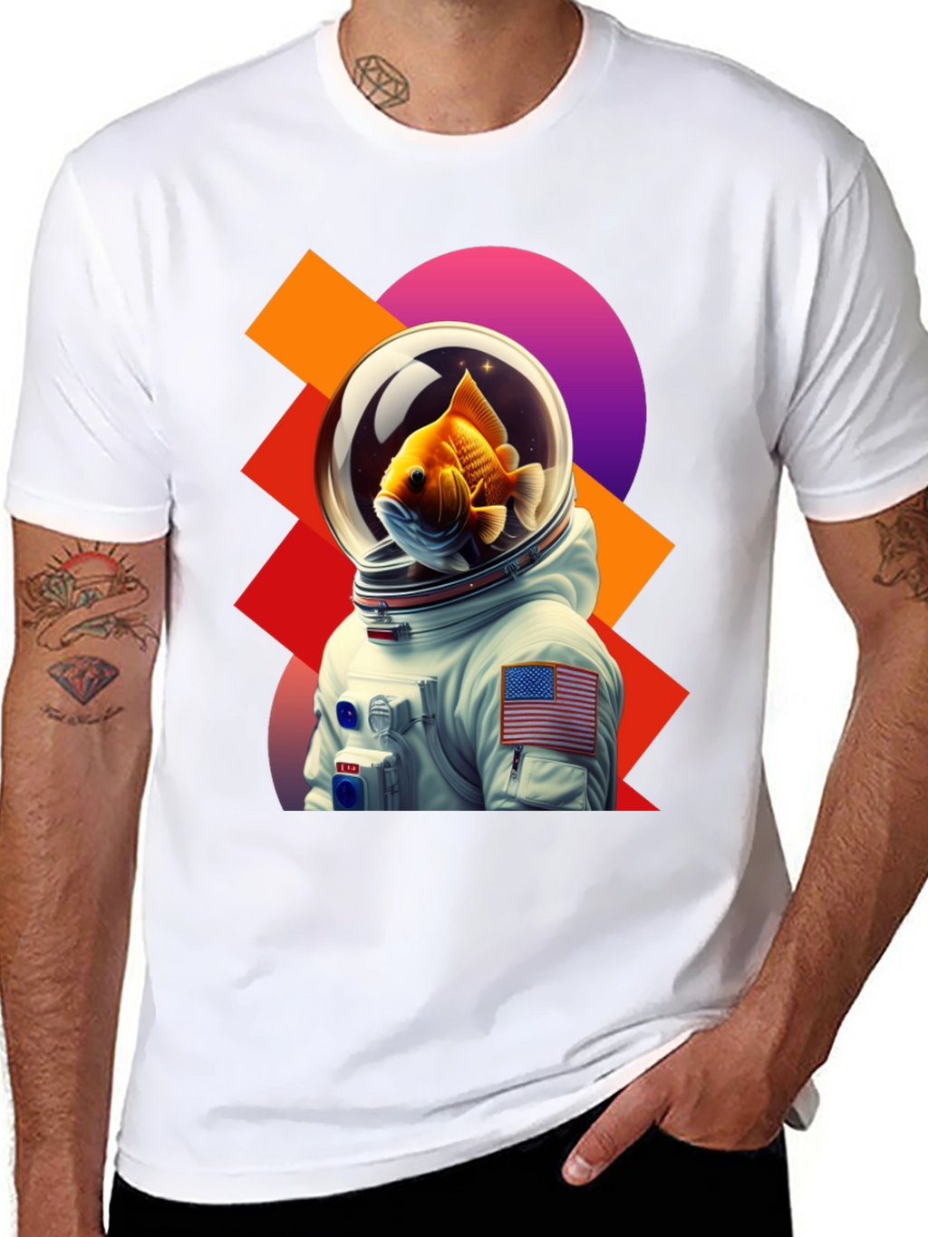 Astronaut Goldfish Graphic Tee
