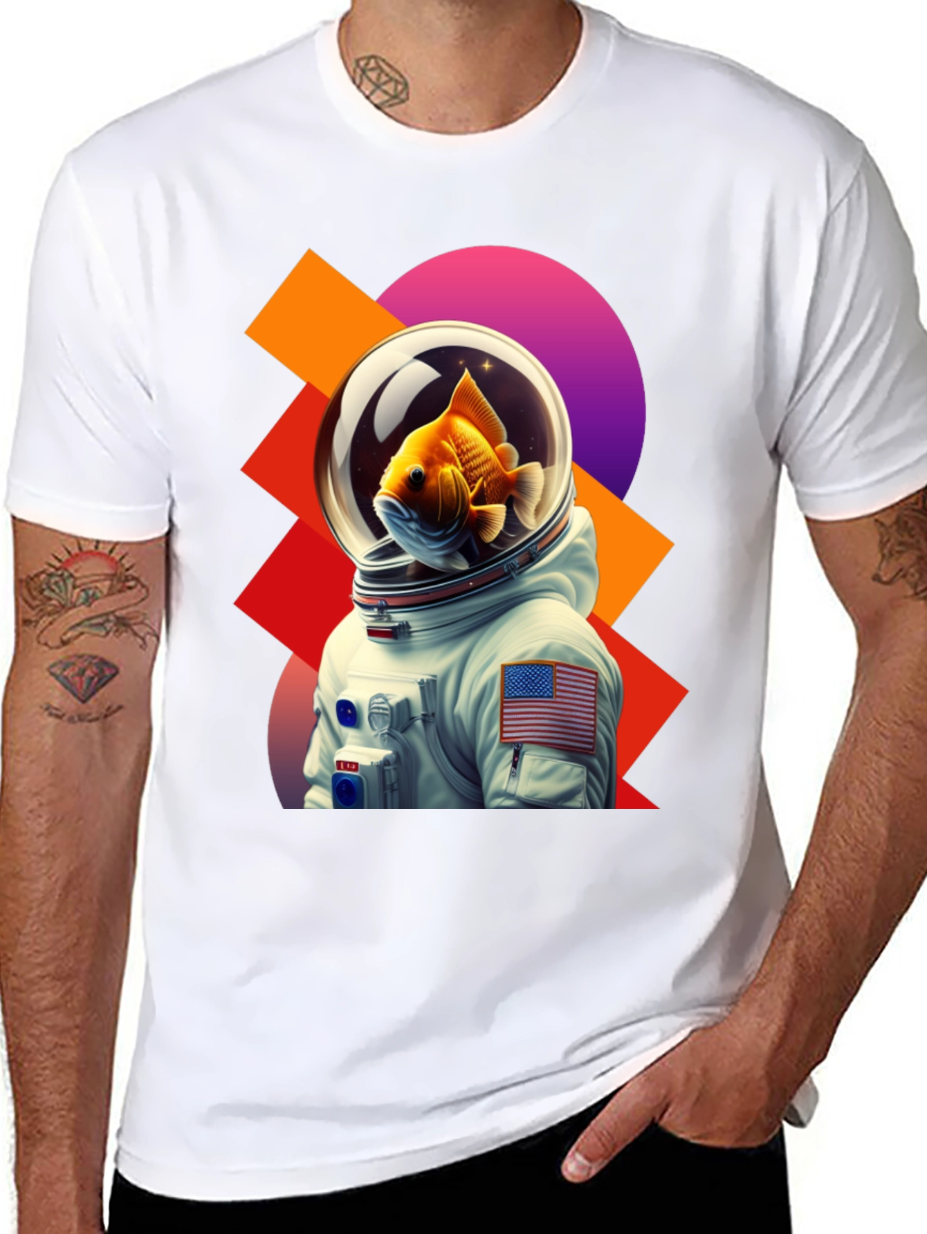 Astronaut Goldfish Graphic Tee