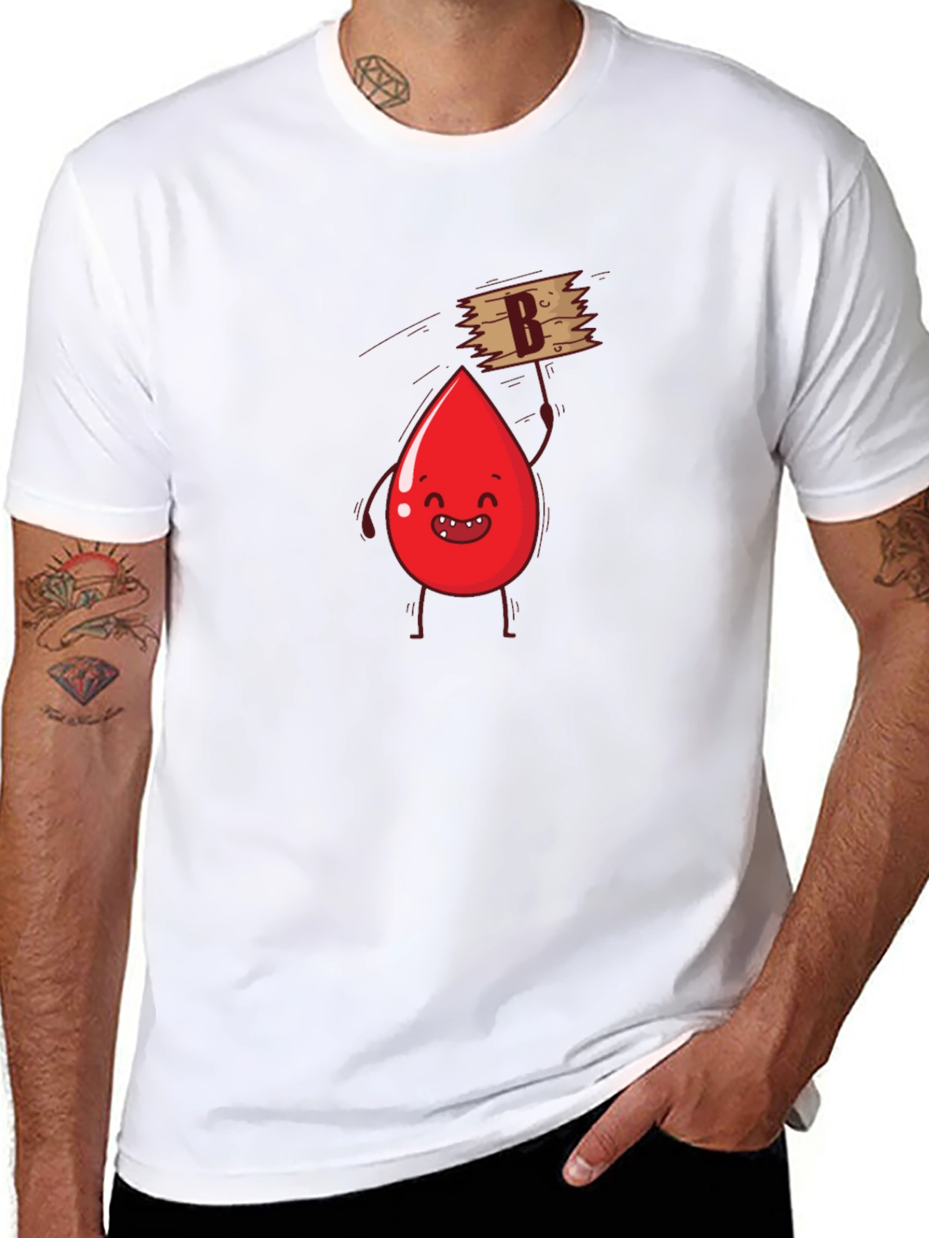 B Positive Funny Blood Type T-Shirt