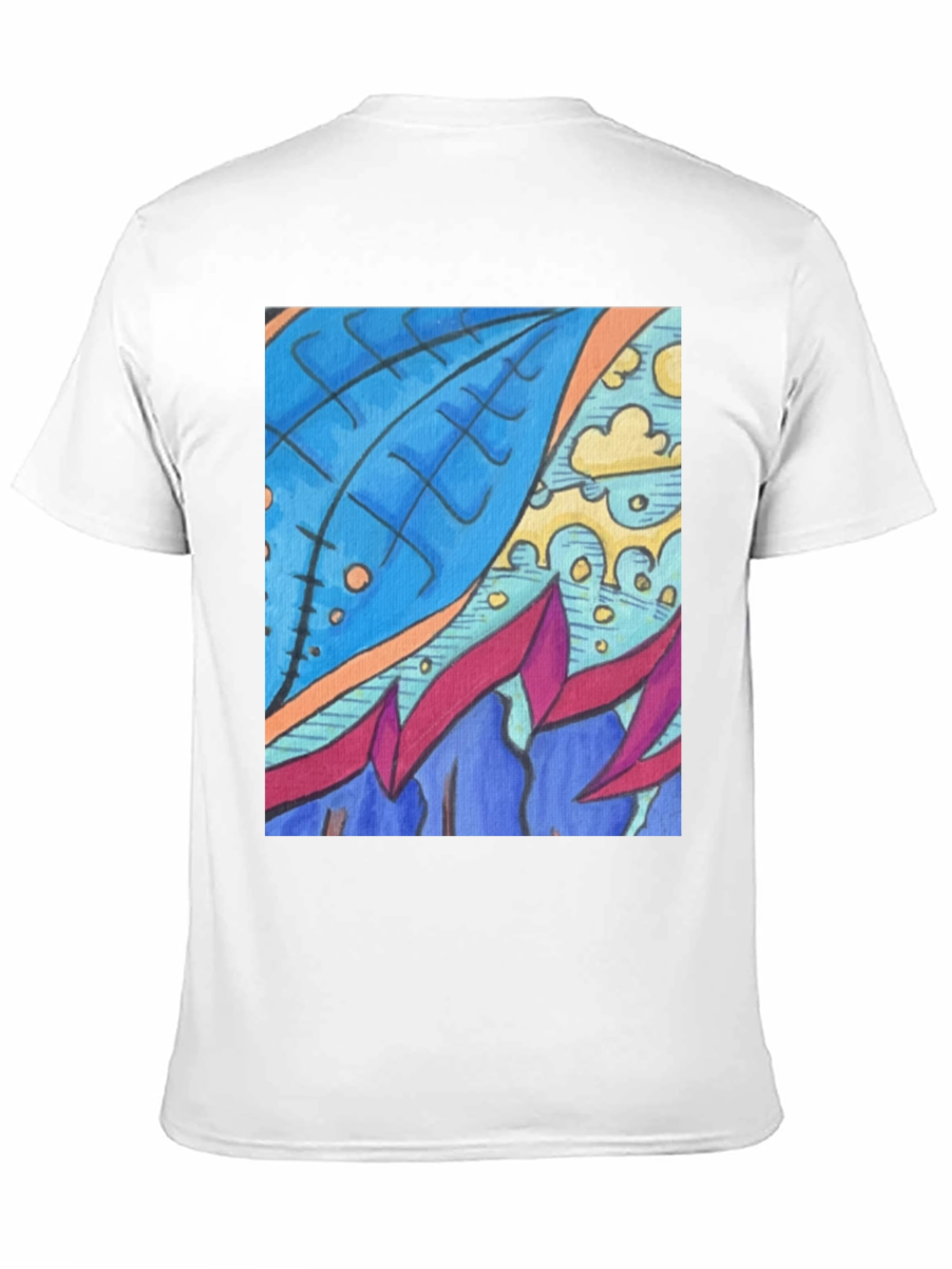 Abstract Art Graphic Tee - Modern Casual Wear