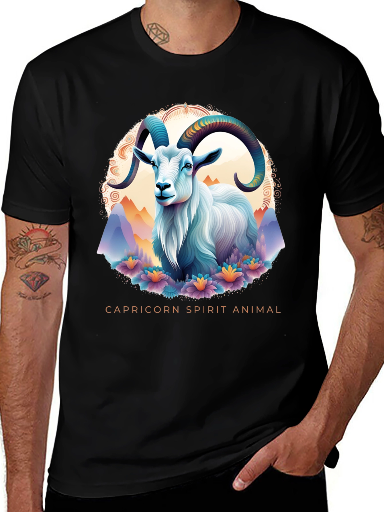 Capricorn Spirit Animal Graphic Tee