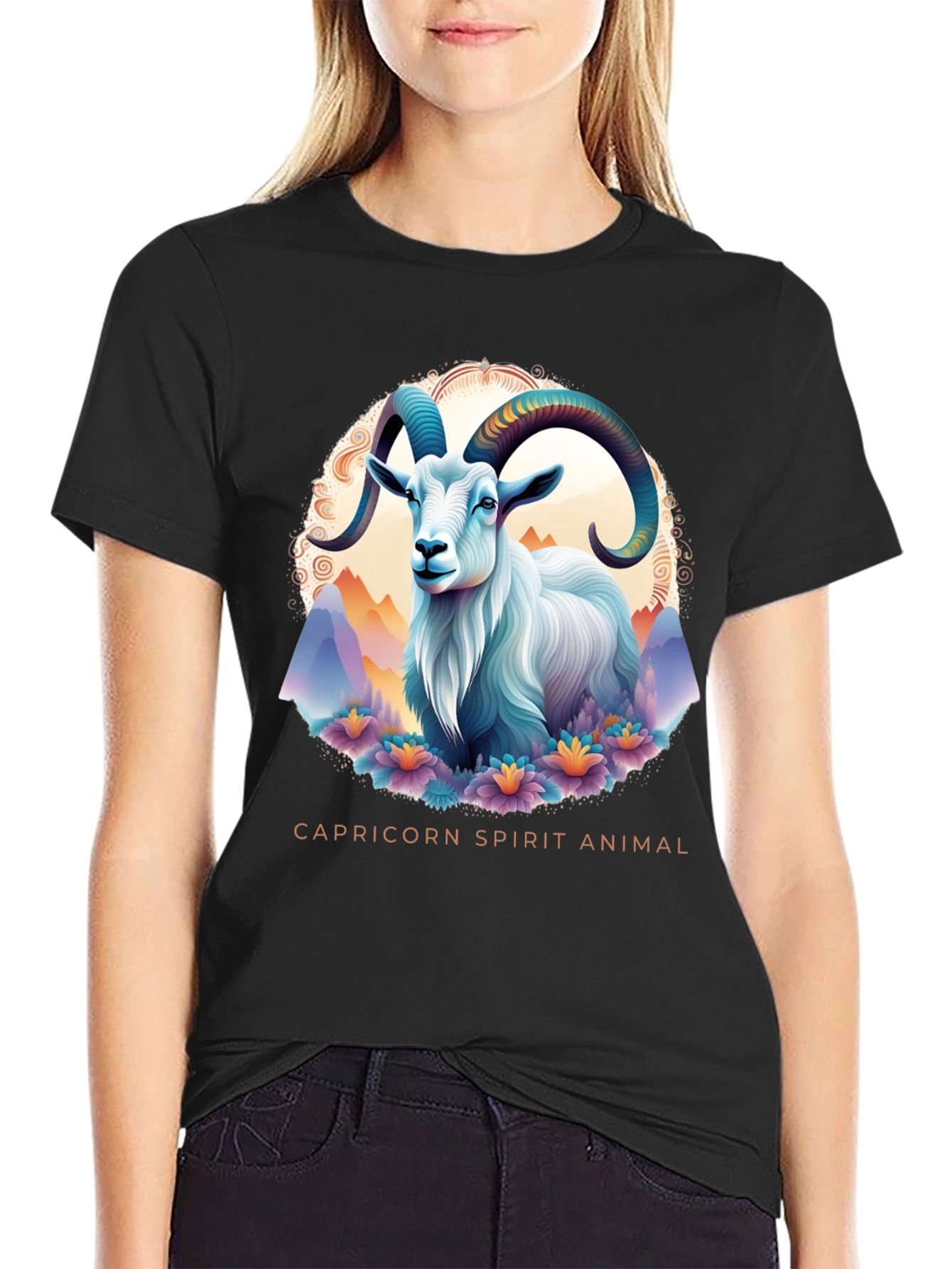 Capricorn Spirit Animal Graphic Tee