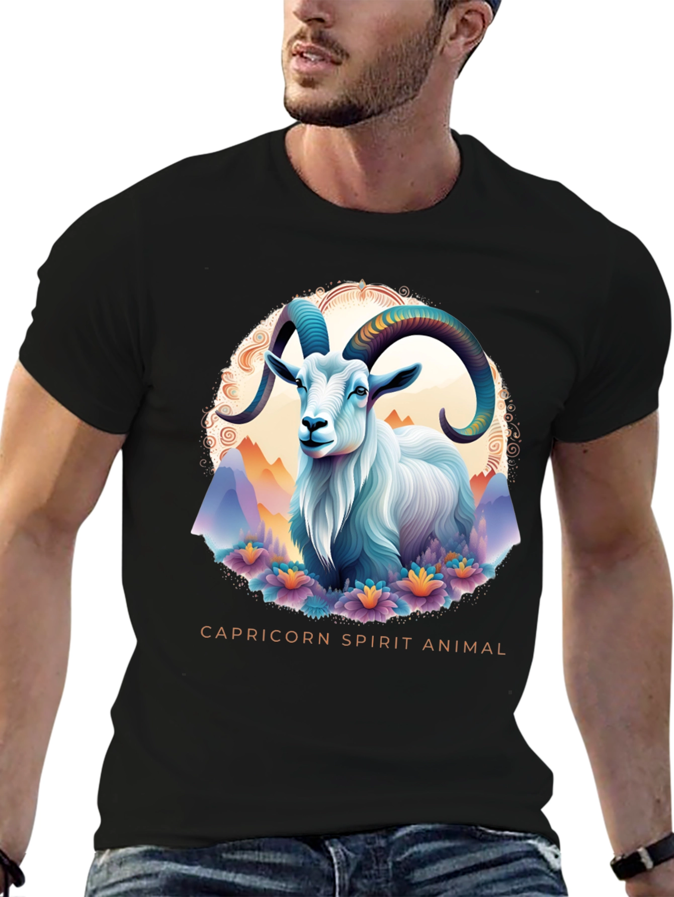 Capricorn Spirit Animal Graphic Tee