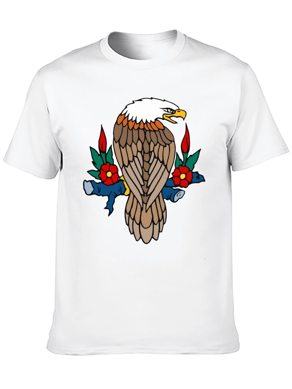 Eagle Graphic Tee - Black Cotton Blend