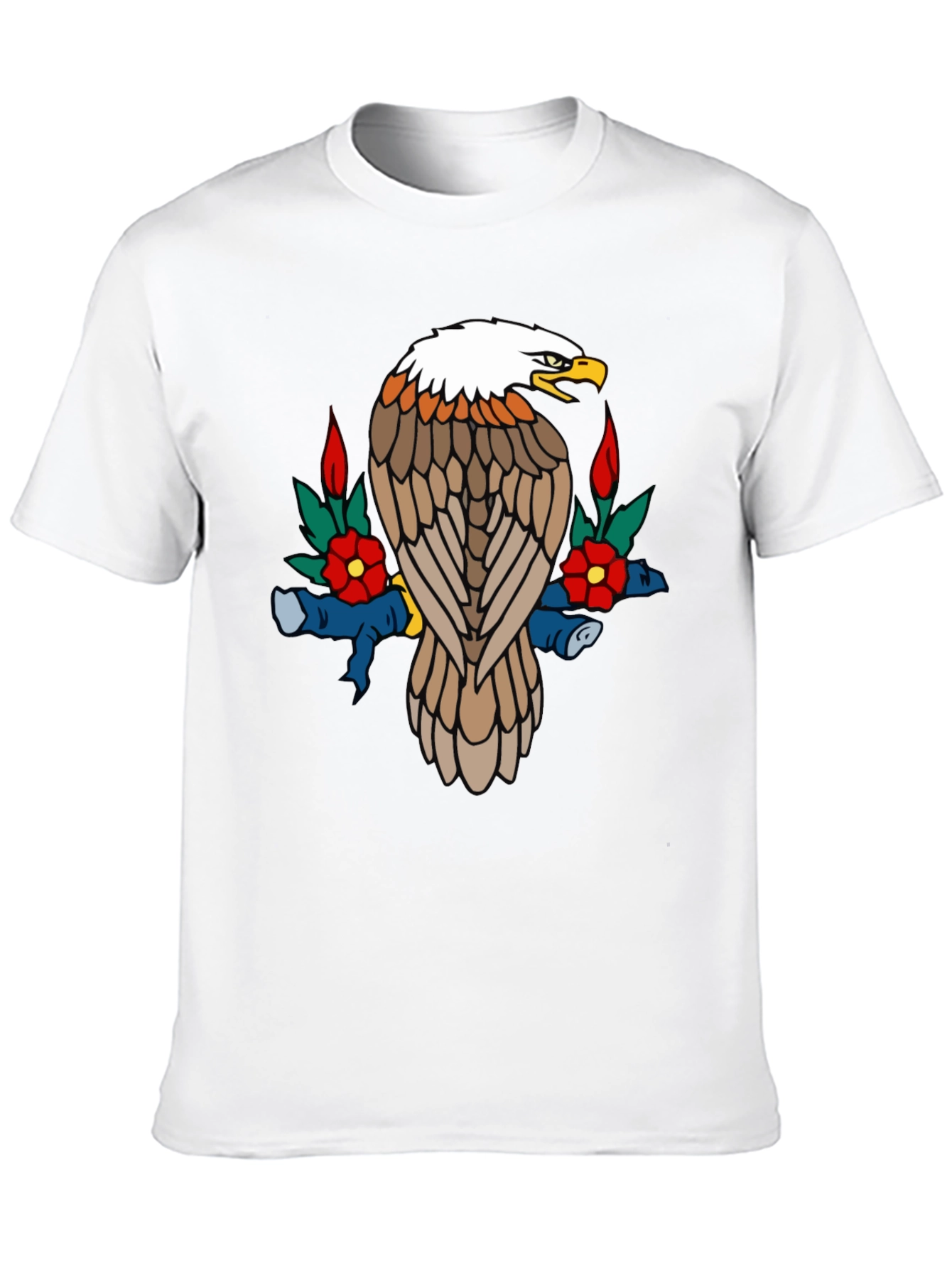 Eagle Graphic Tee - Black Cotton Blend
