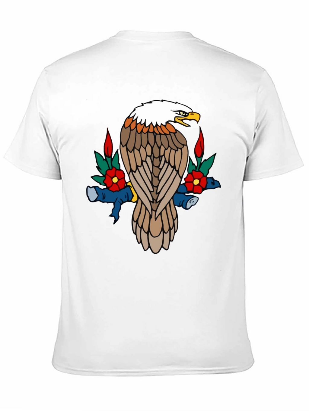 Eagle Graphic Tee - Black Cotton Blend