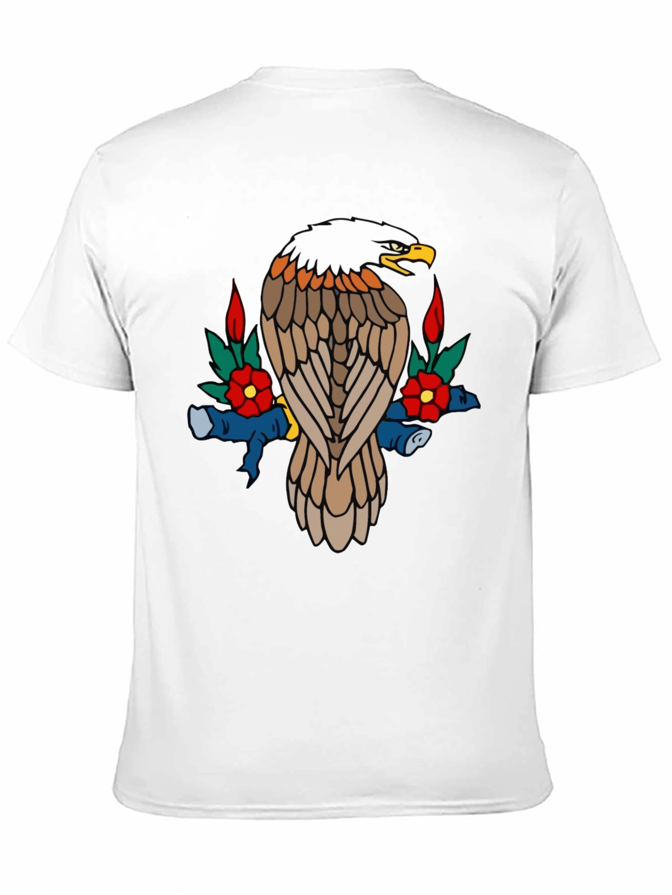 Eagle Graphic Tee - Black Cotton Blend