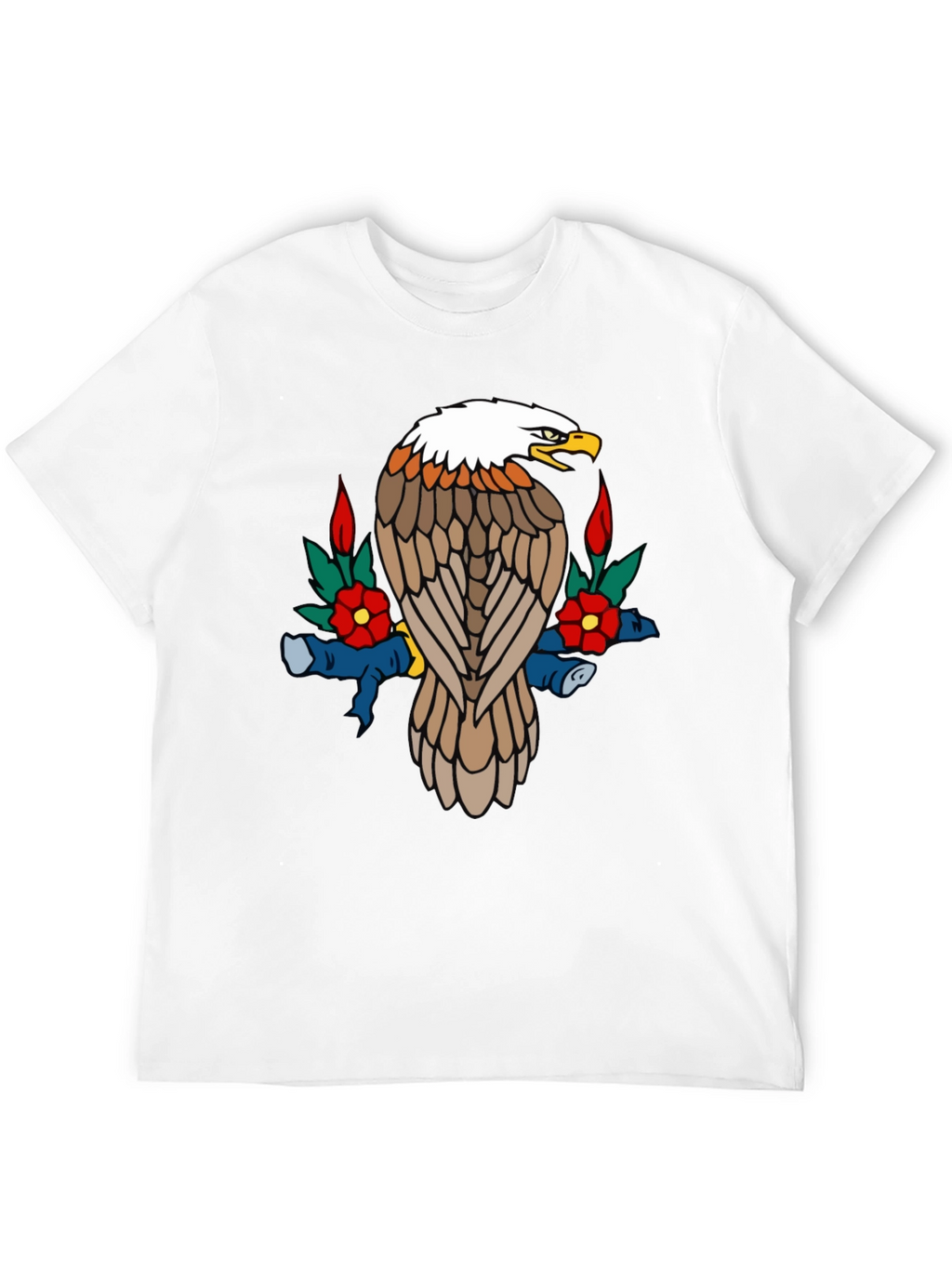 Eagle Graphic Tee - Black Cotton Blend