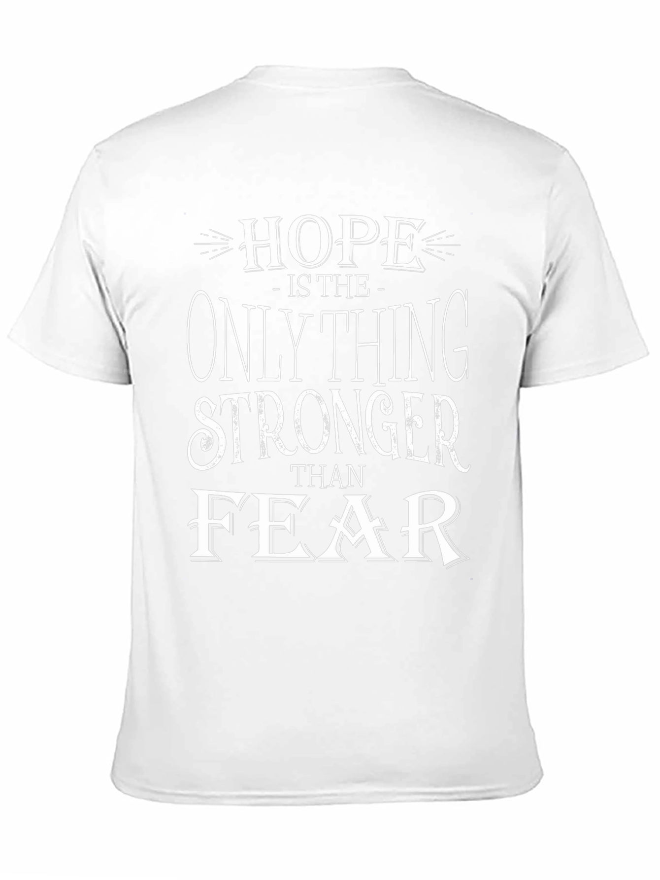 Hope Stronger Than Fear Graphic Tee - Black