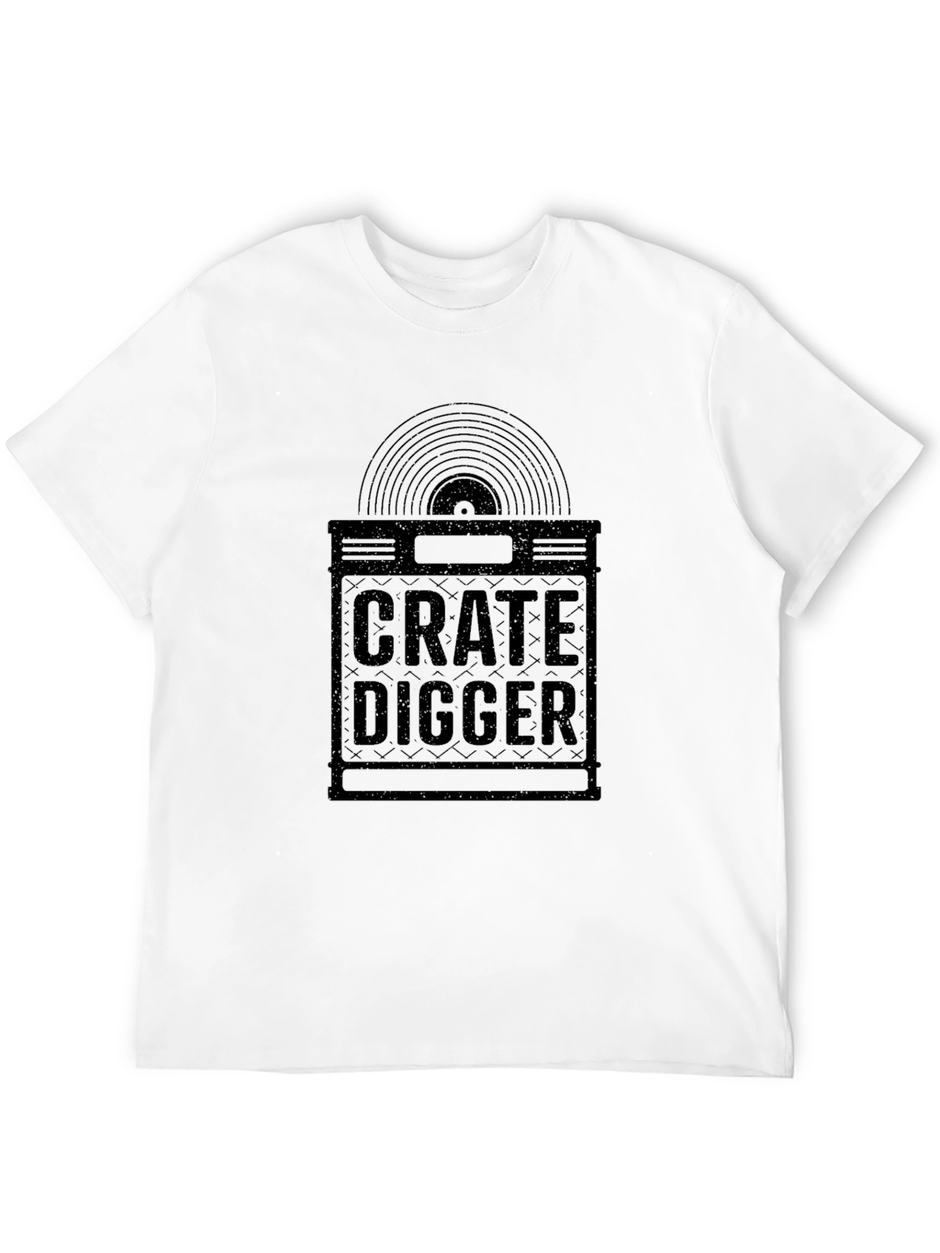Crate Digger T-Shirt - Vinyl Record Collector