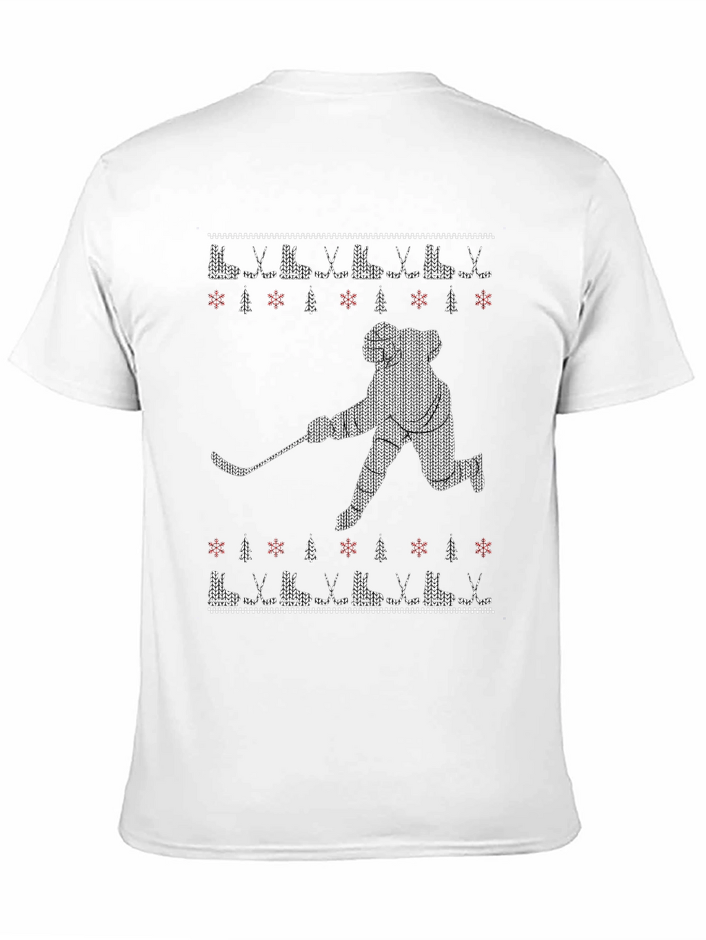 Festive Hockey Player Graphic Tee