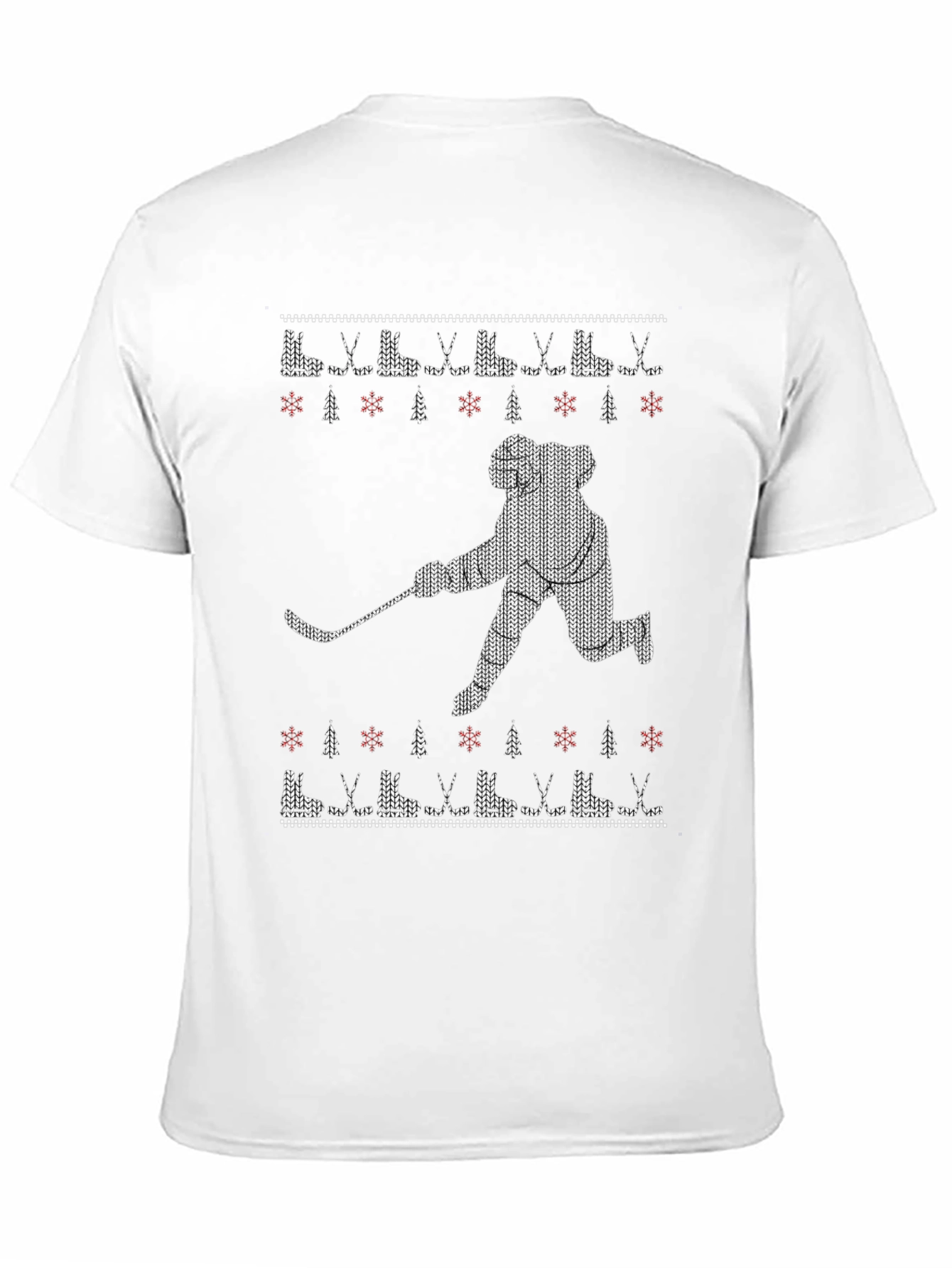 Festive Hockey Player Graphic Tee