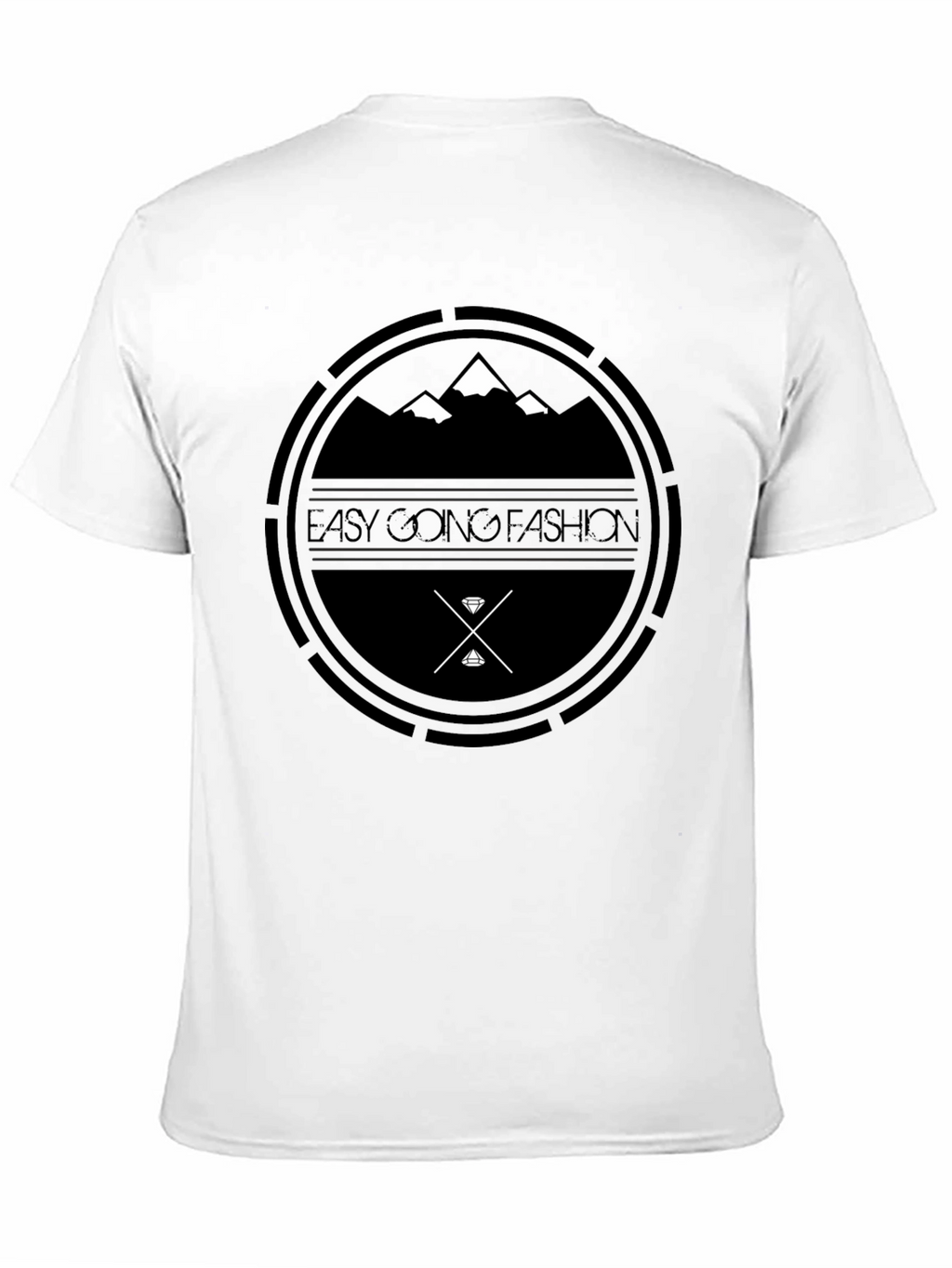 Easy Going Fashion Black Graphic Tee