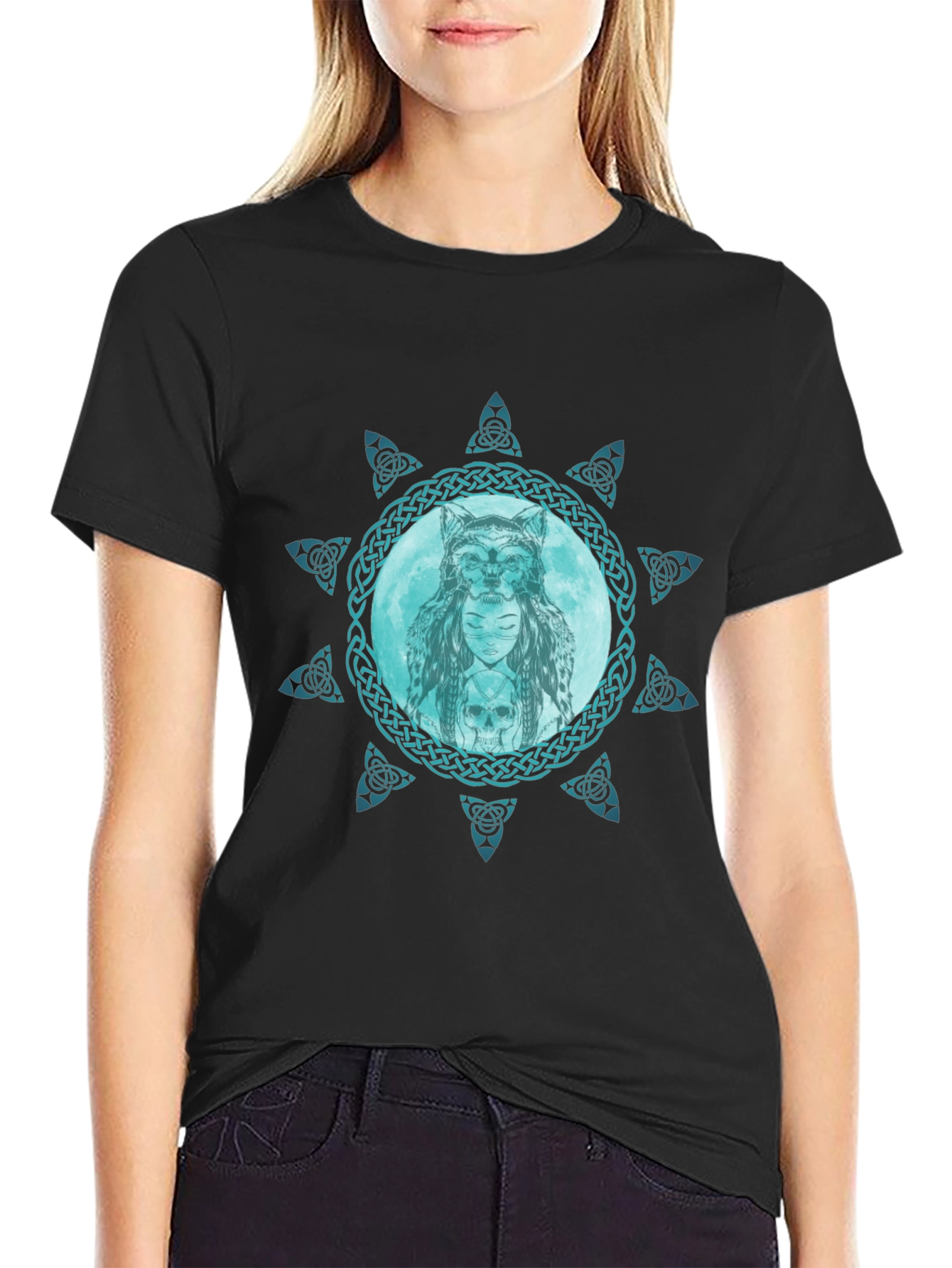 Celtic Wolf Moon T-Shirt