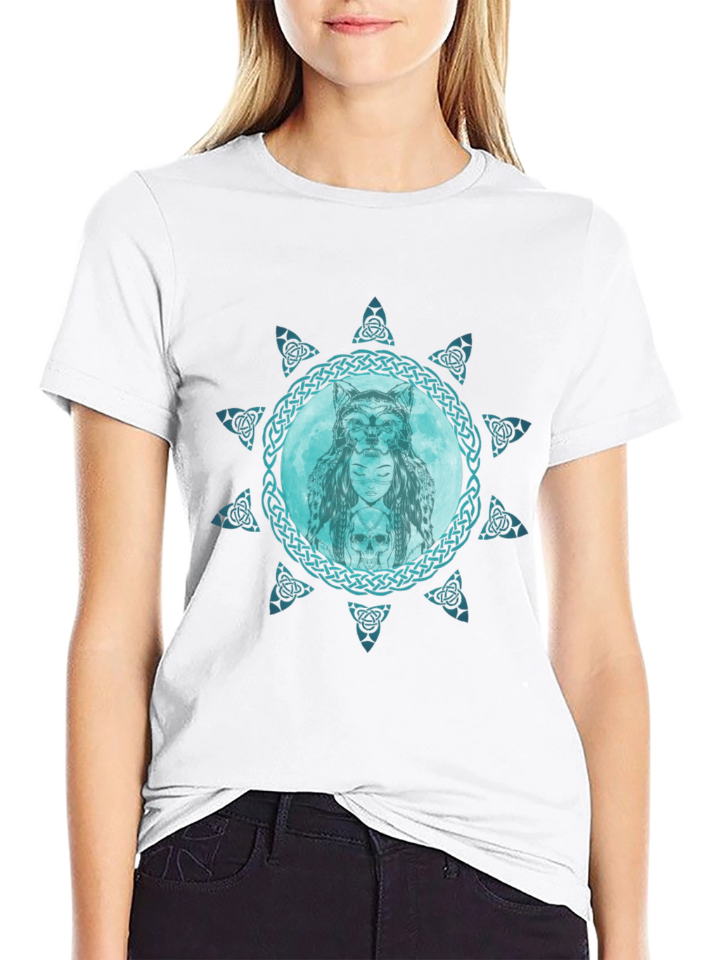 Celtic Wolf Moon T-Shirt