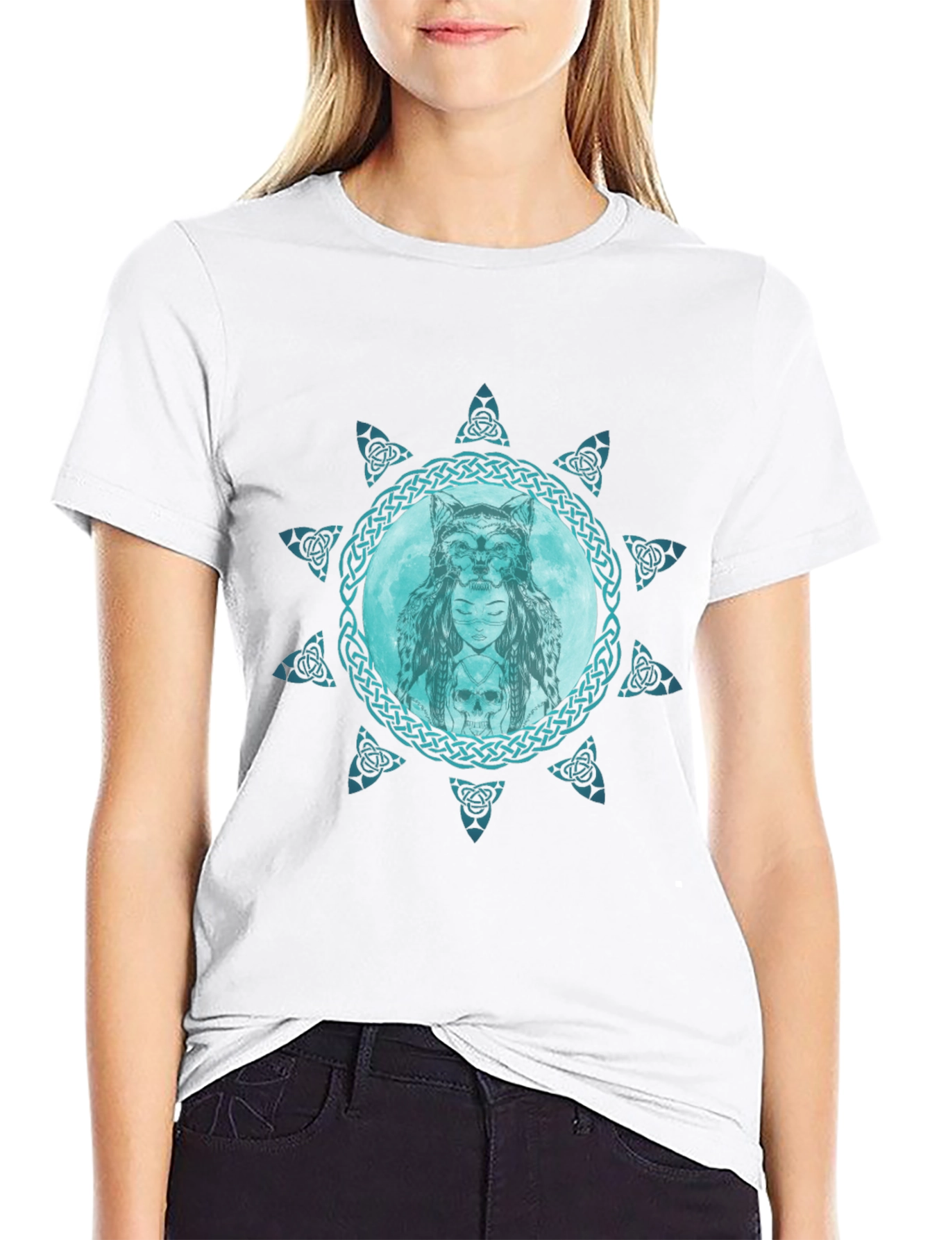 Celtic Wolf Moon T-Shirt