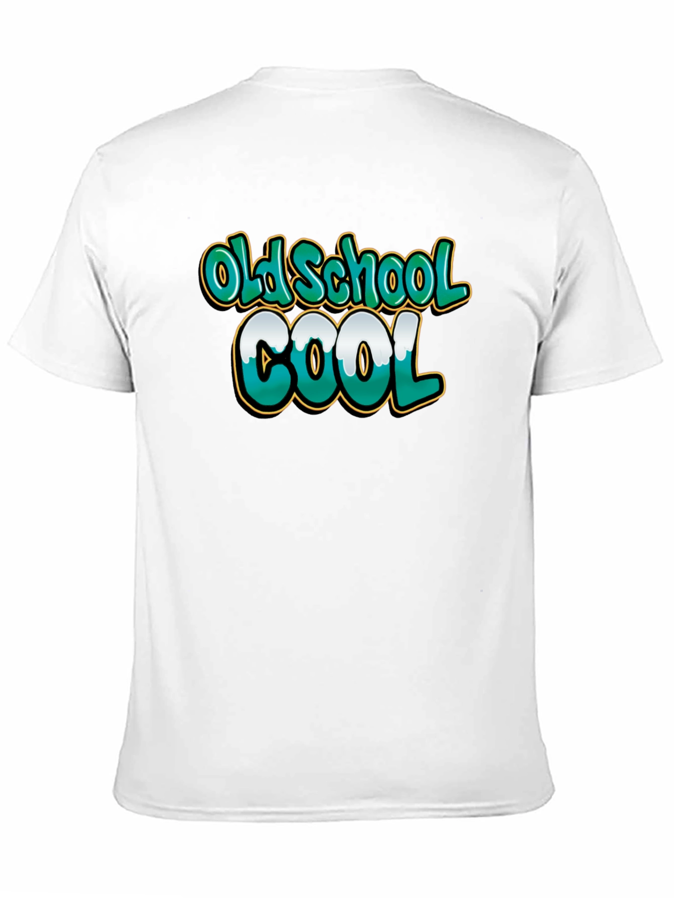 Old School Cool Graphic Tee - Black Cotton T-Shirt