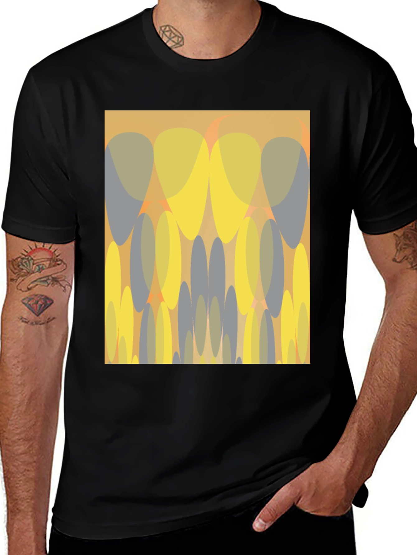 Abstract Graphic Print Tee