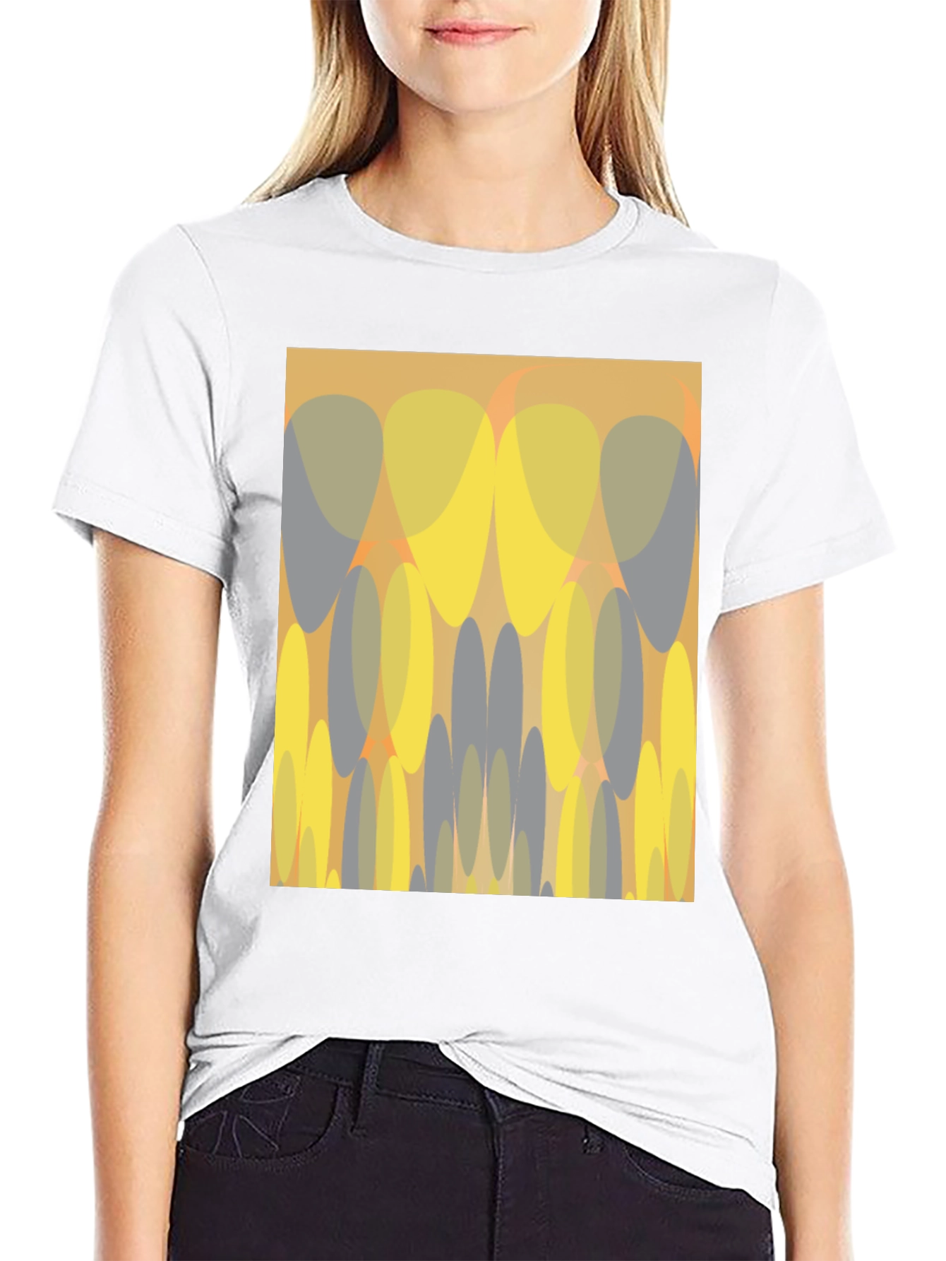 Abstract Graphic Print Tee