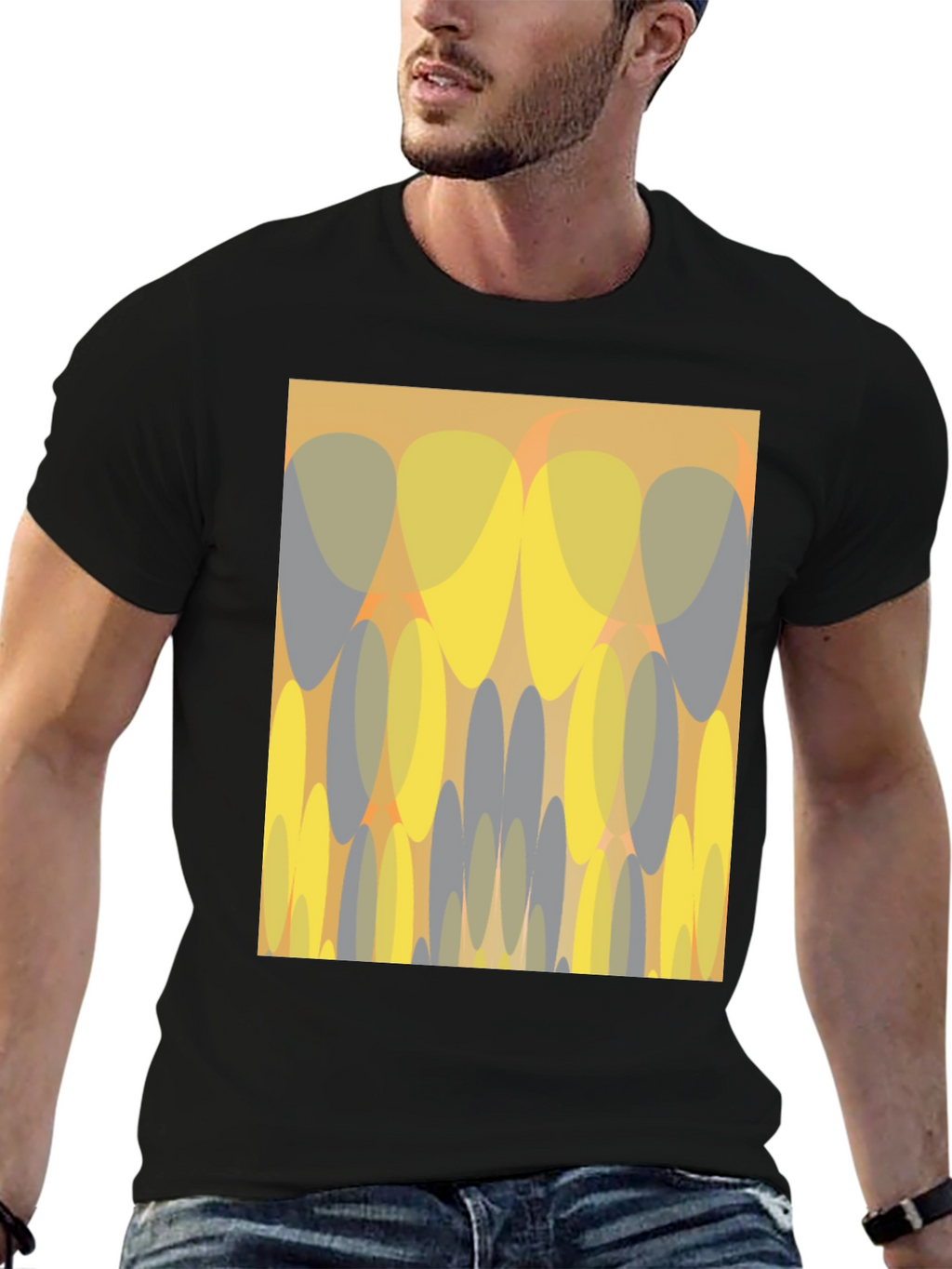 Abstract Graphic Print Tee