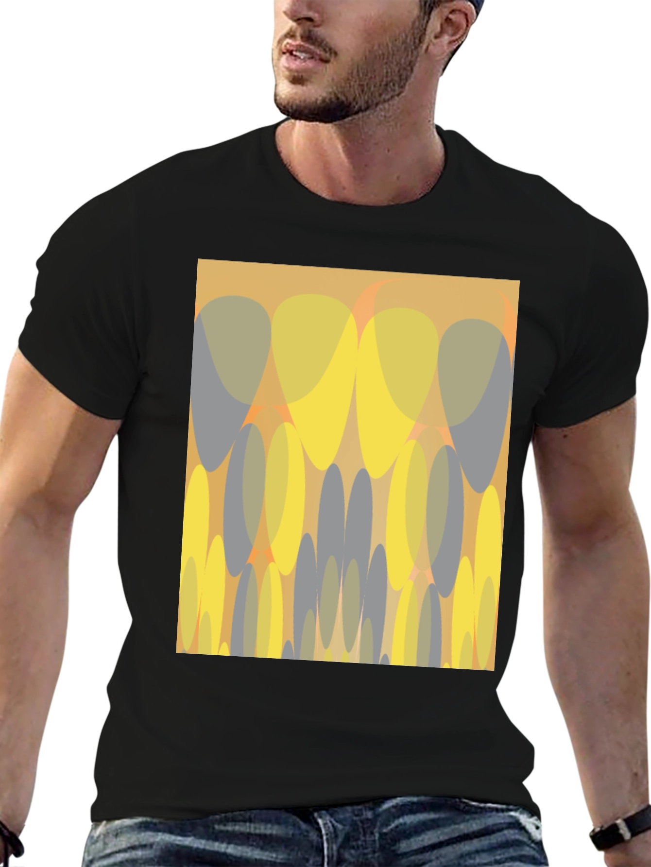 Abstract Graphic Print Tee