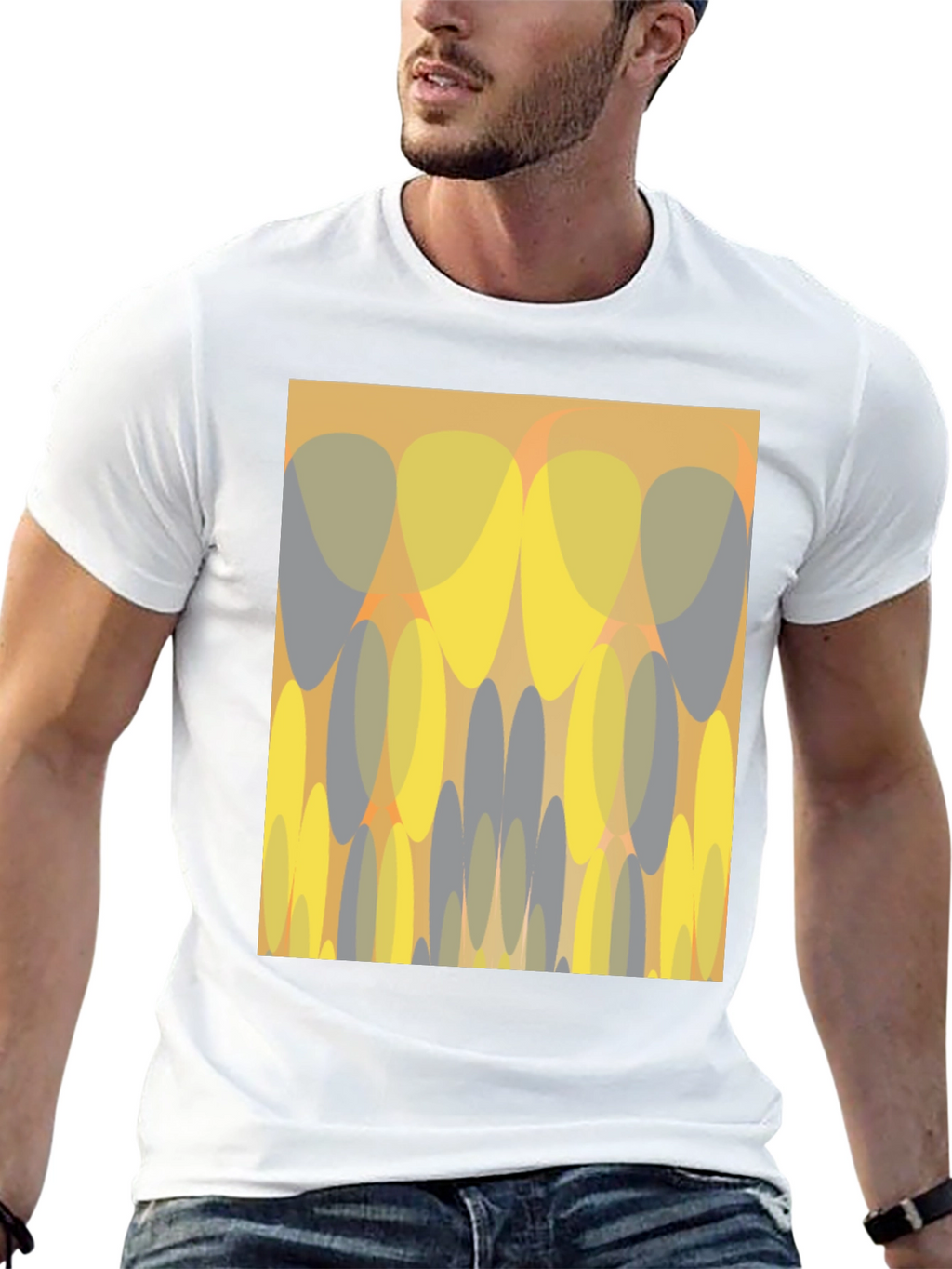 Abstract Graphic Print Tee
