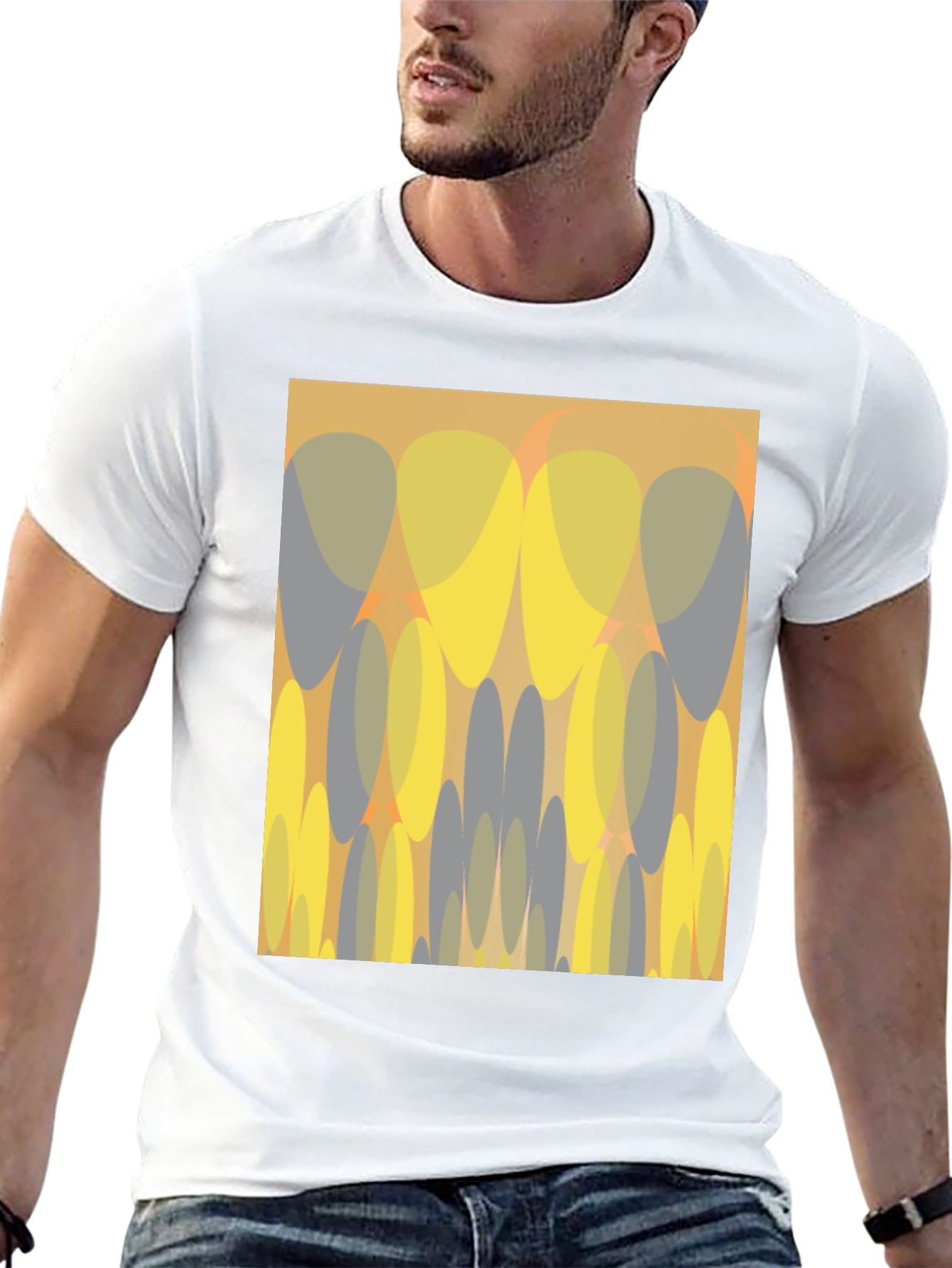 Abstract Graphic Print Tee
