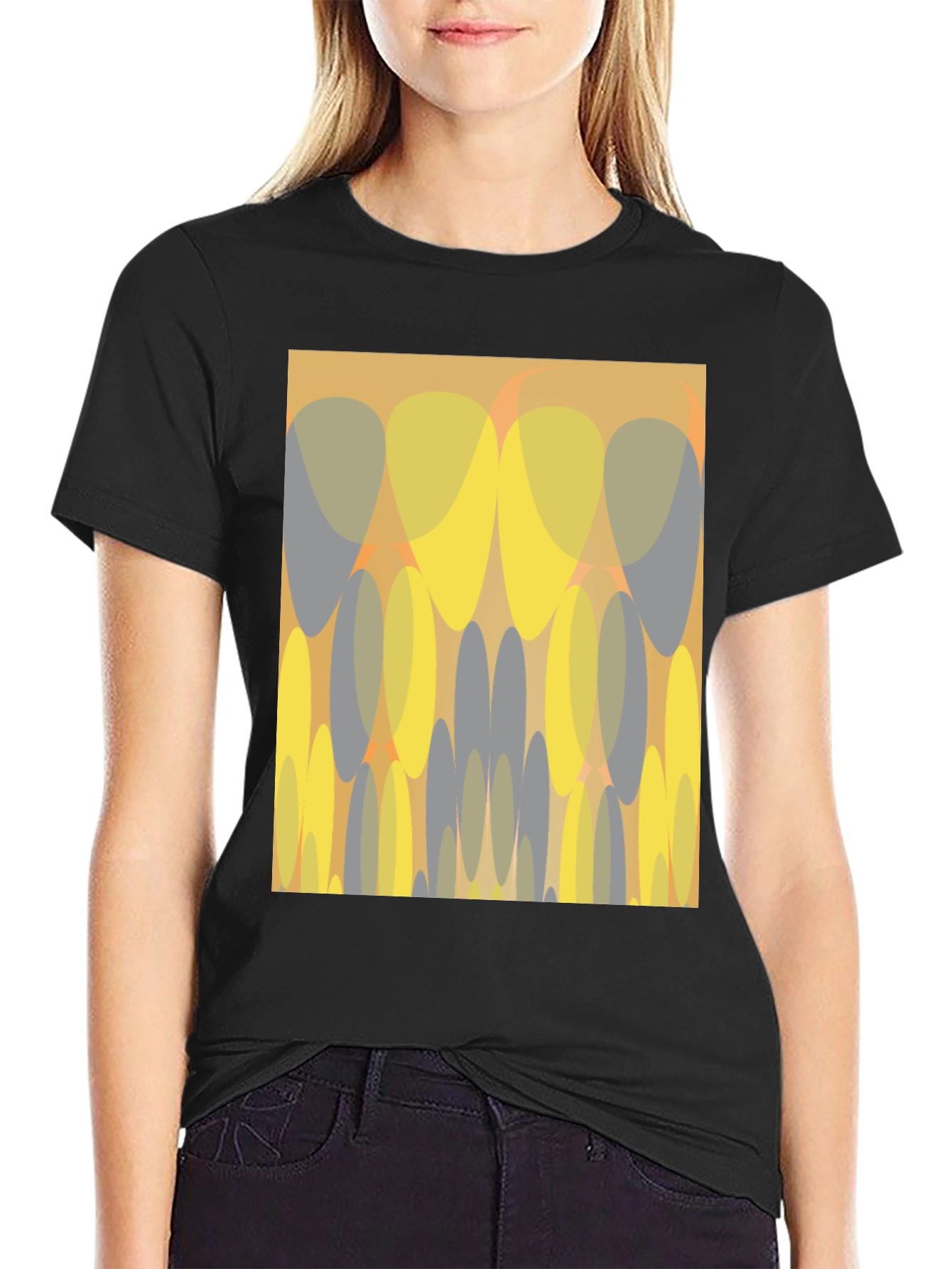 Abstract Graphic Print Tee