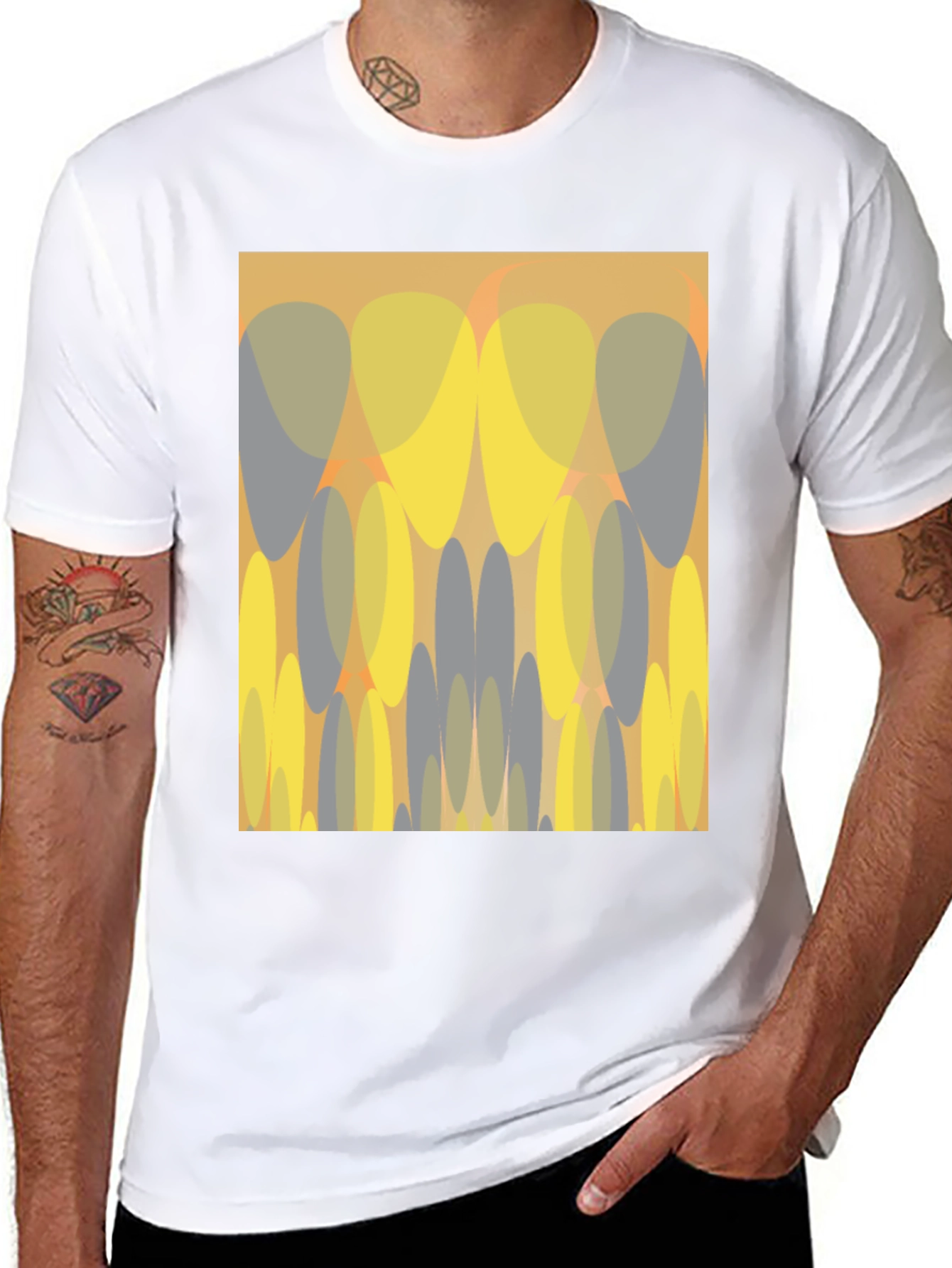 Abstract Graphic Print Tee