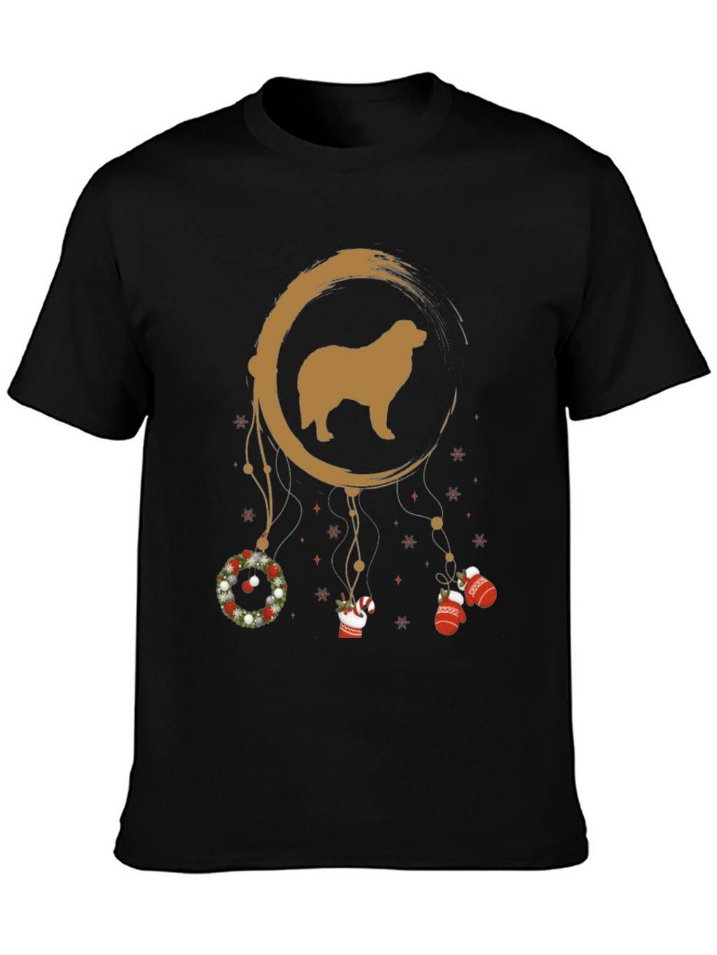 Dog Dreamcatcher Christmas Graphic Tee