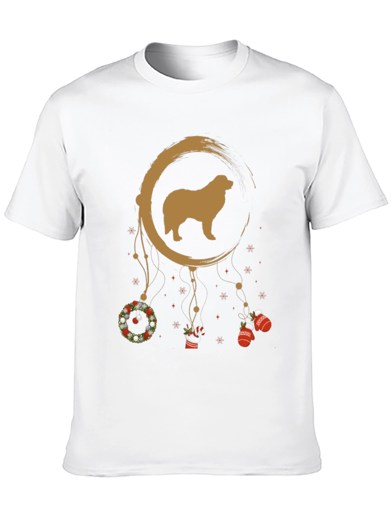 Dog Dreamcatcher Christmas Graphic Tee