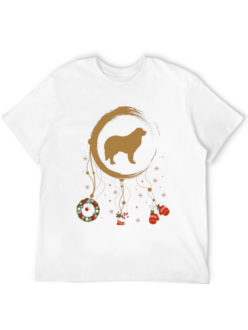 Dog Dreamcatcher Christmas Graphic Tee