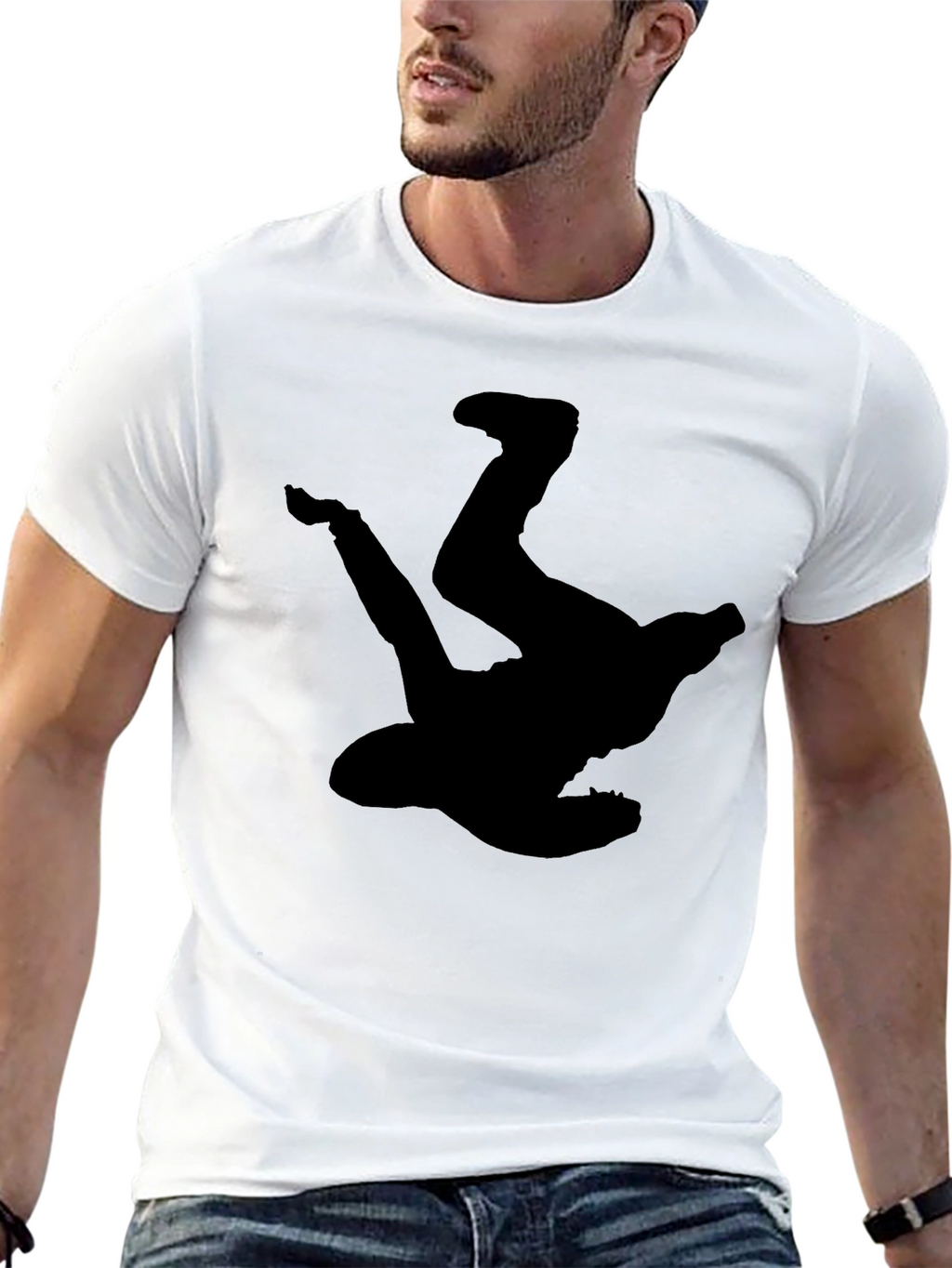 Breakdance Silhouette Black T-Shirt