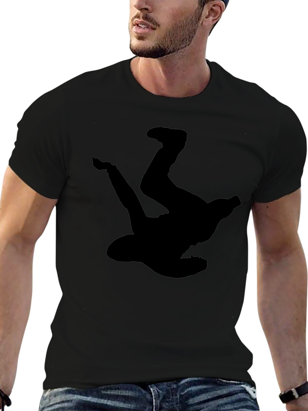 Breakdance Silhouette Black T-Shirt