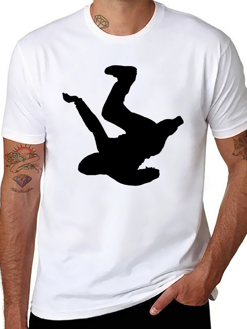 Breakdance Silhouette Black T-Shirt