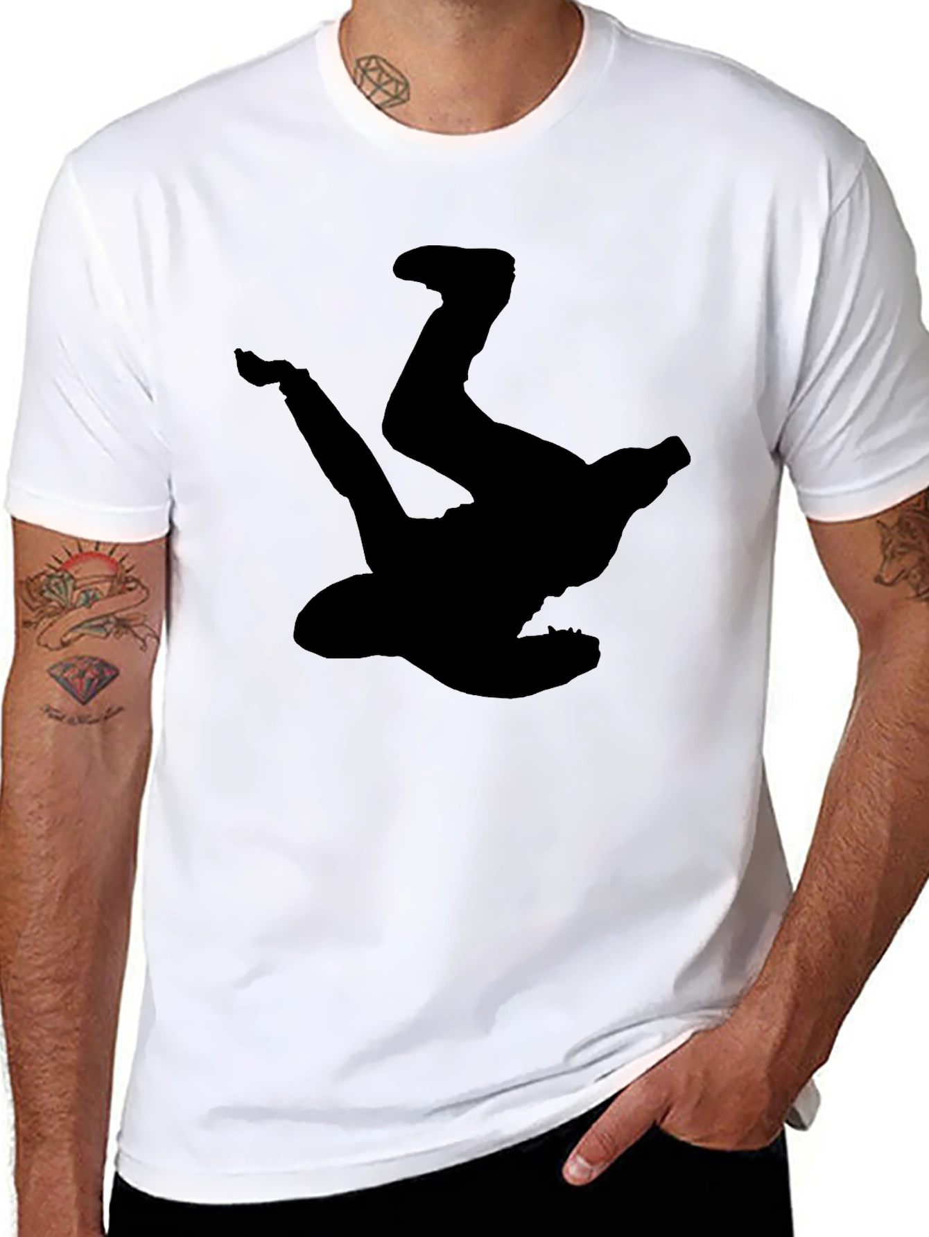Breakdance Silhouette Black T-Shirt