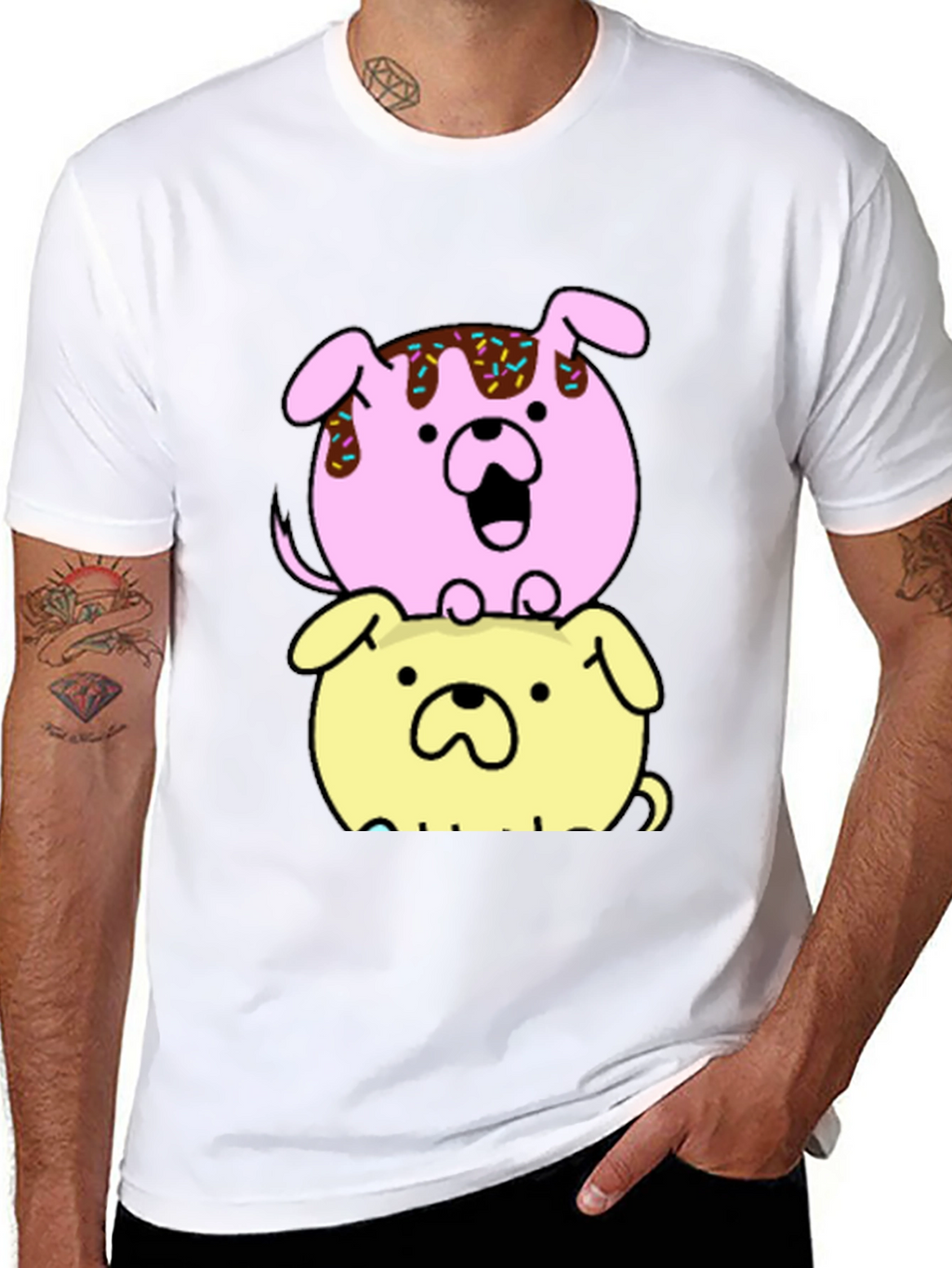 Dog Donut Stack Graphic Tee
