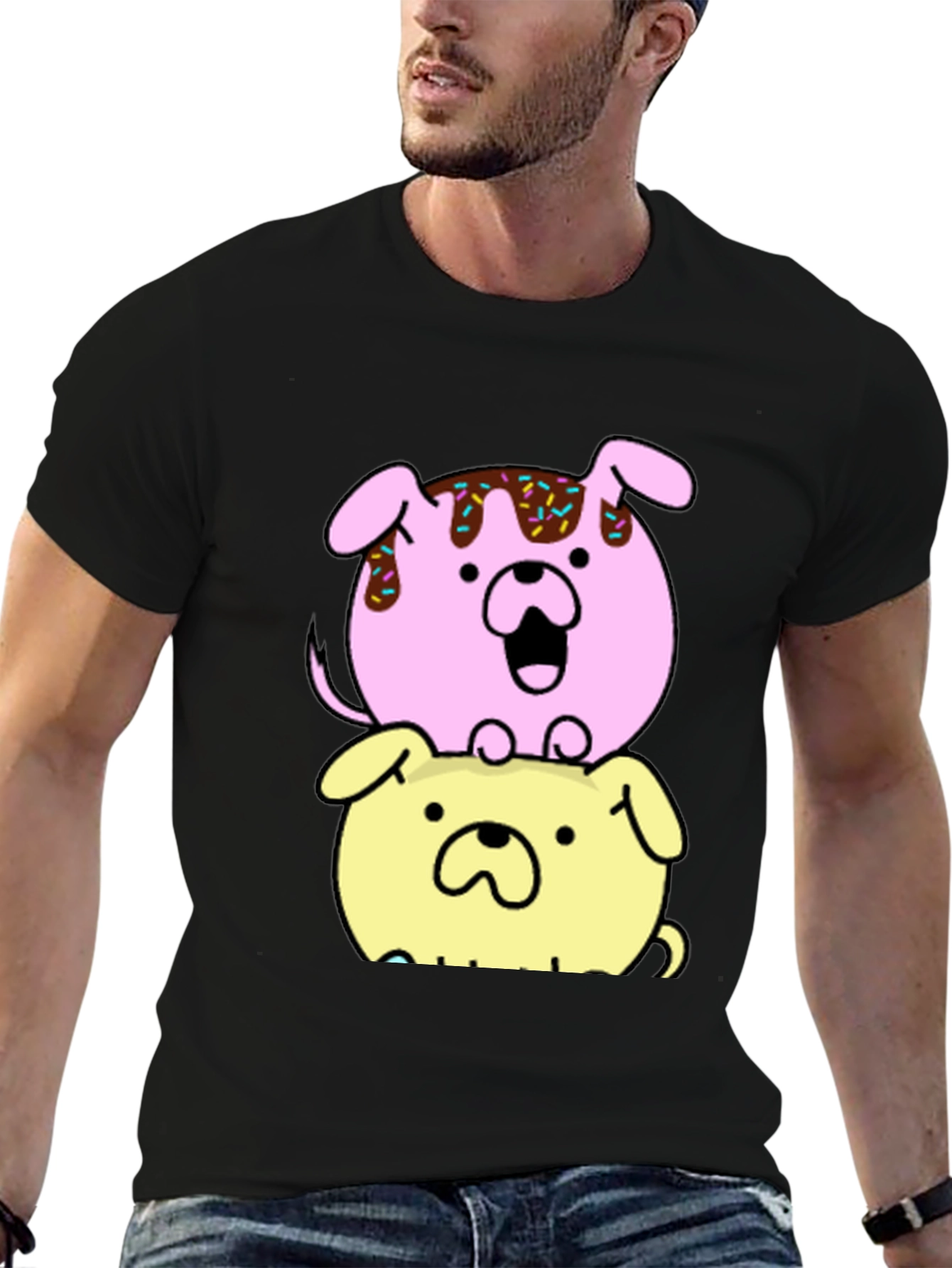 Dog Donut Stack Graphic Tee