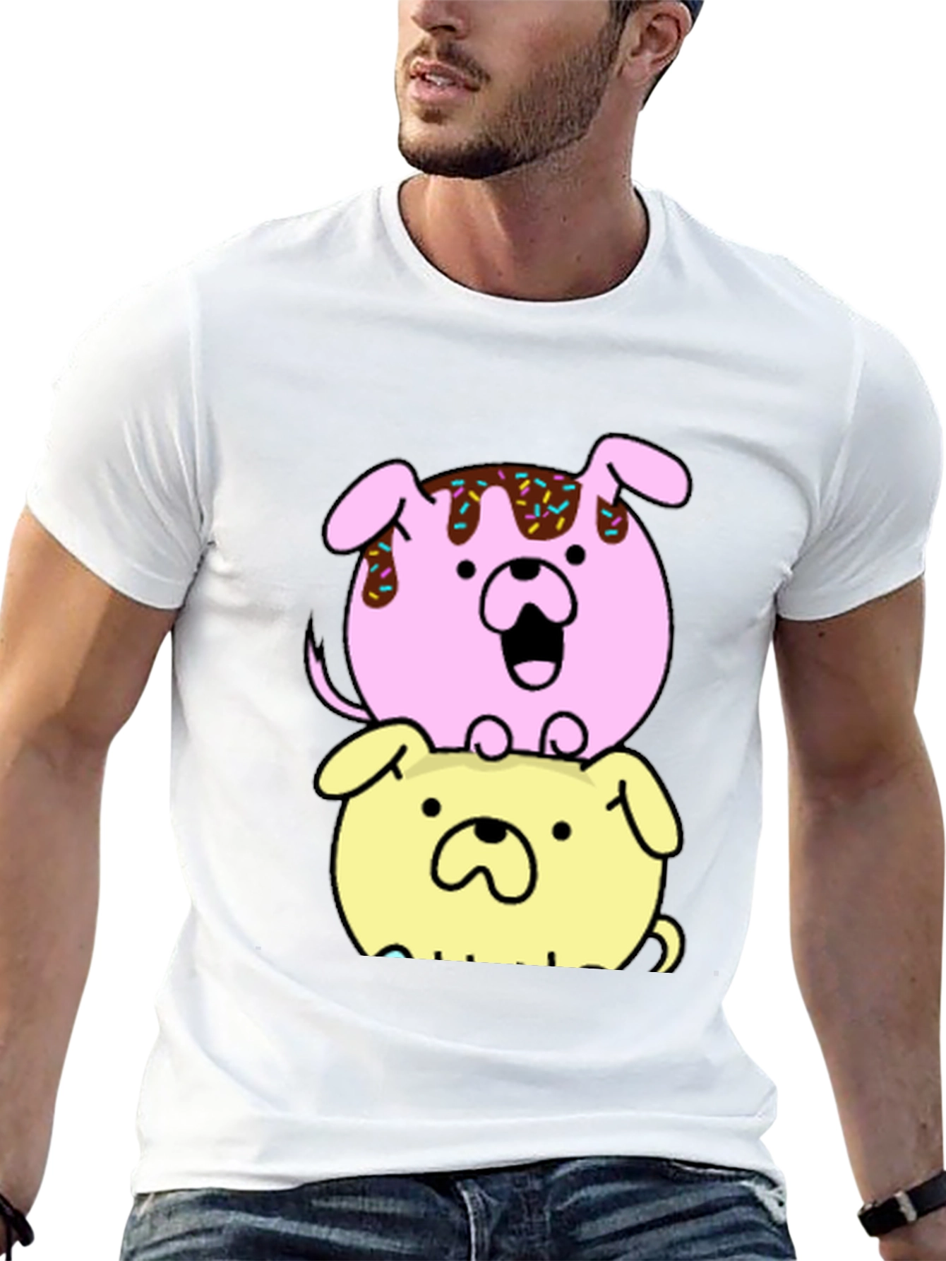 Dog Donut Stack Graphic Tee