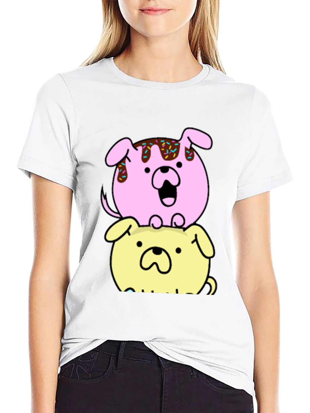 Dog Donut Stack Graphic Tee