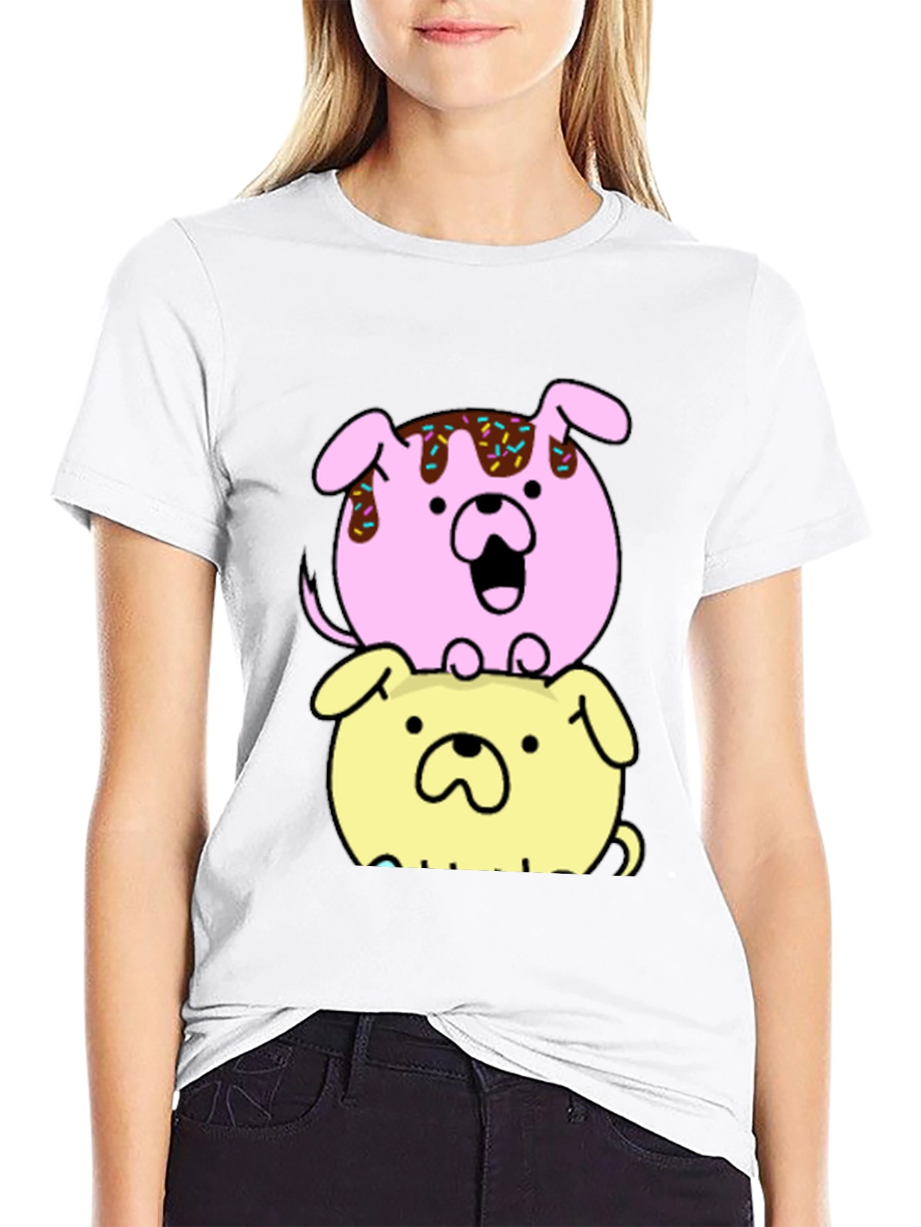 Dog Donut Stack Graphic Tee