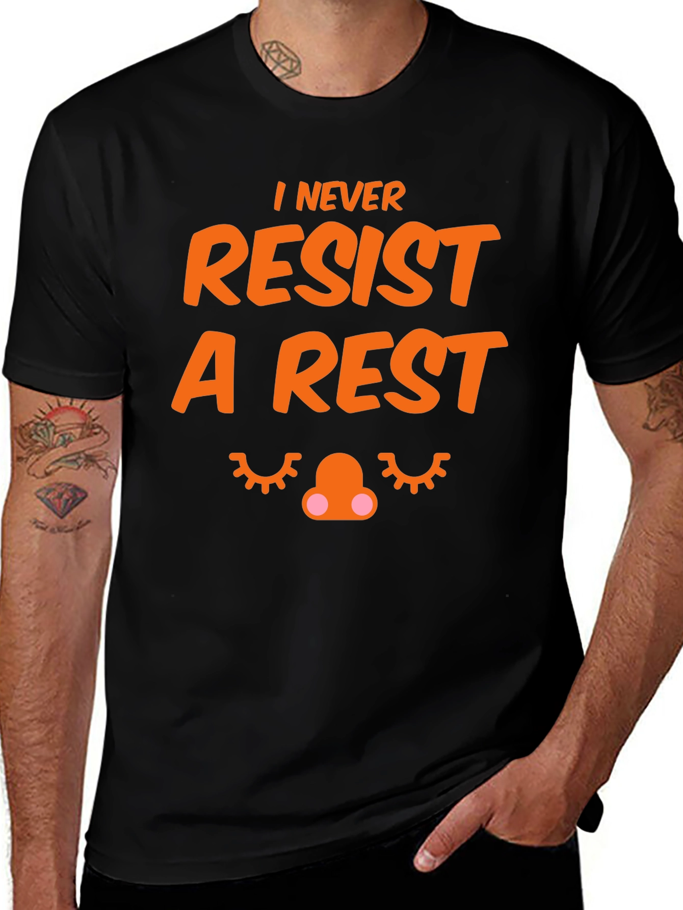 Funny I Never Resist A Rest Graphic T-Shirt