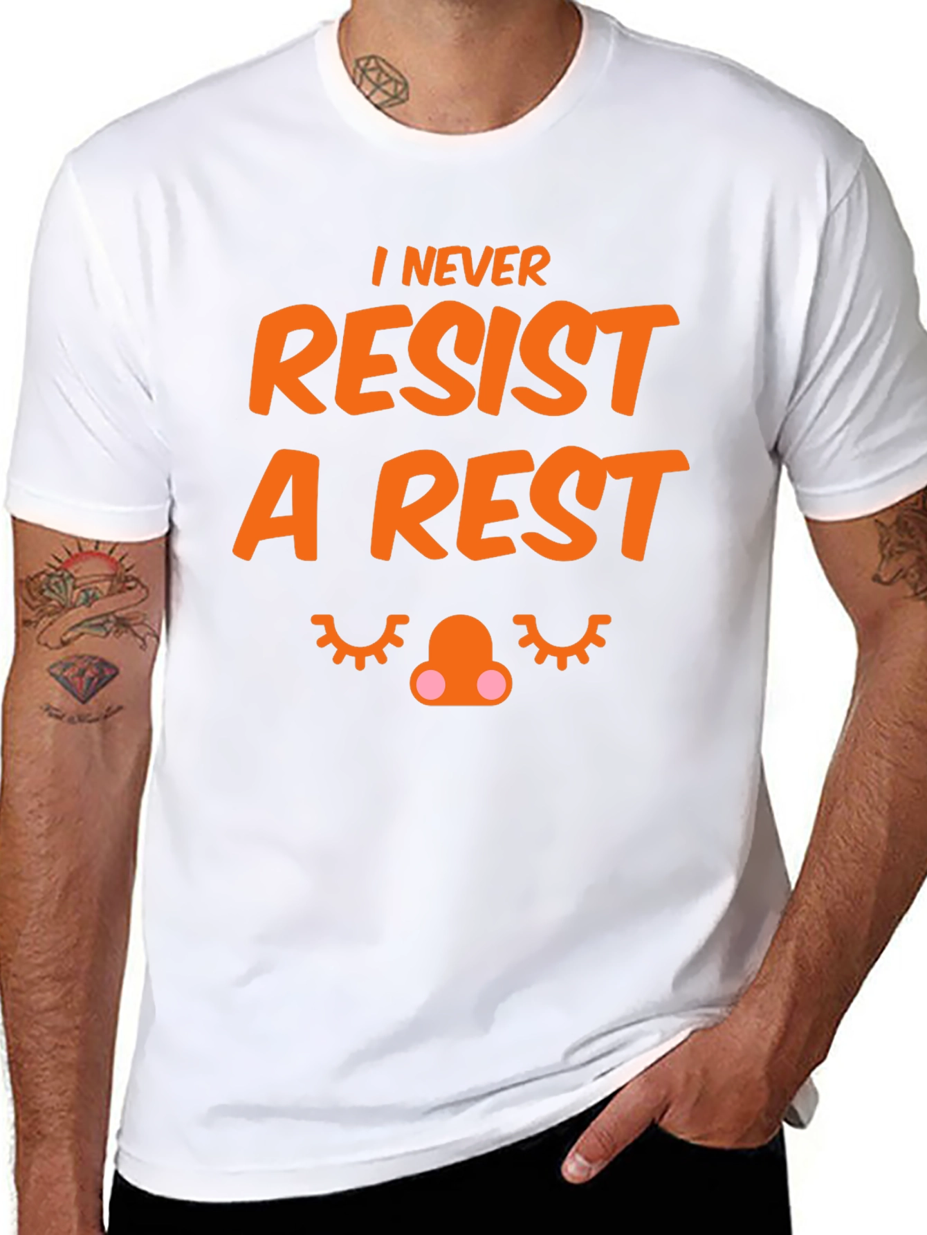 Funny I Never Resist A Rest Graphic T-Shirt
