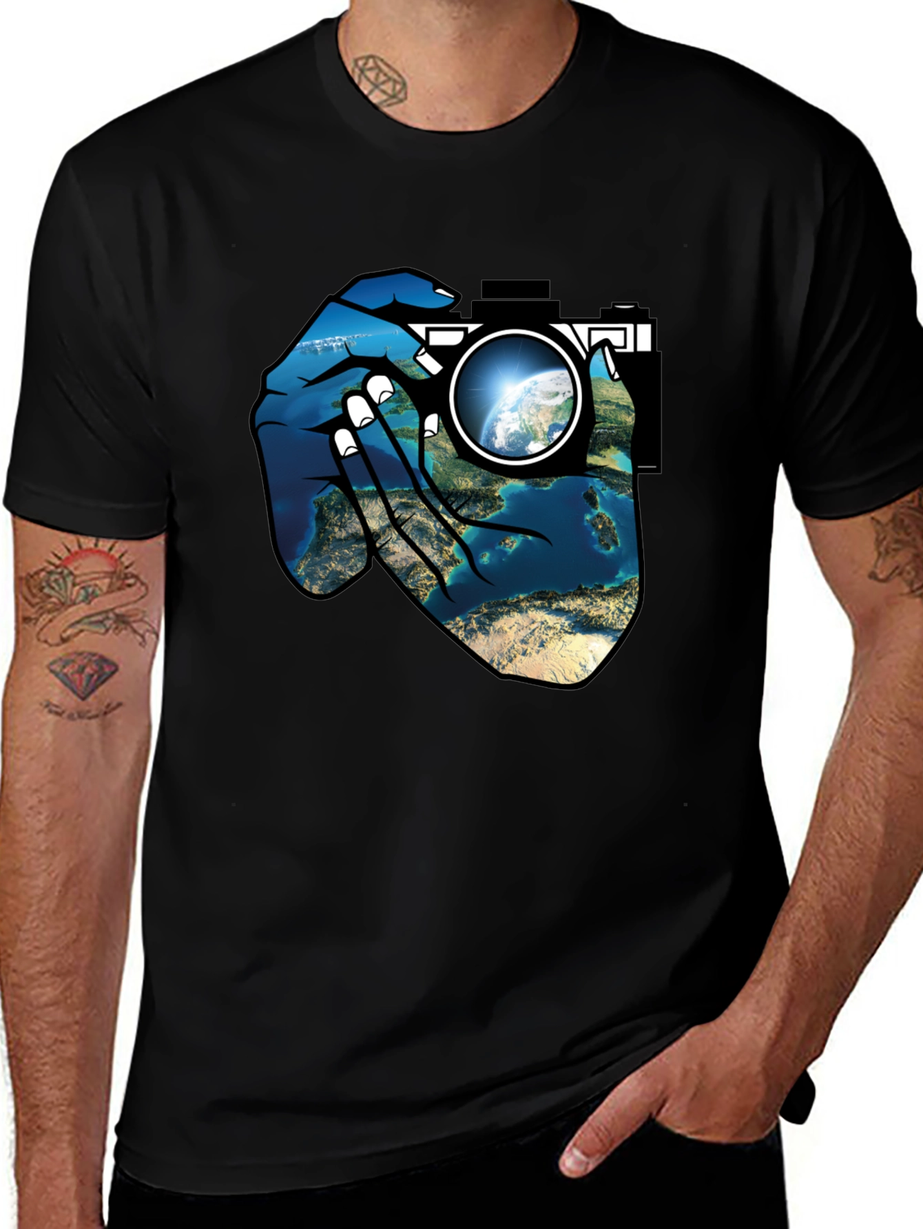 Earth Lens Graphic T-Shirt