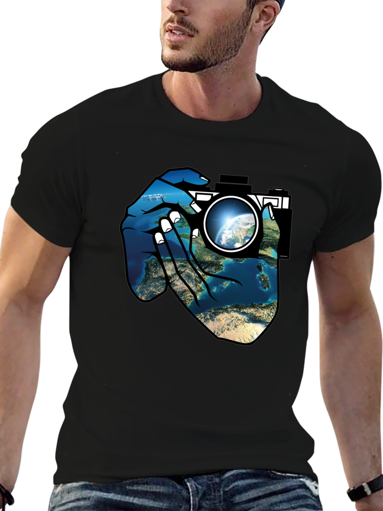 Earth Lens Graphic T-Shirt