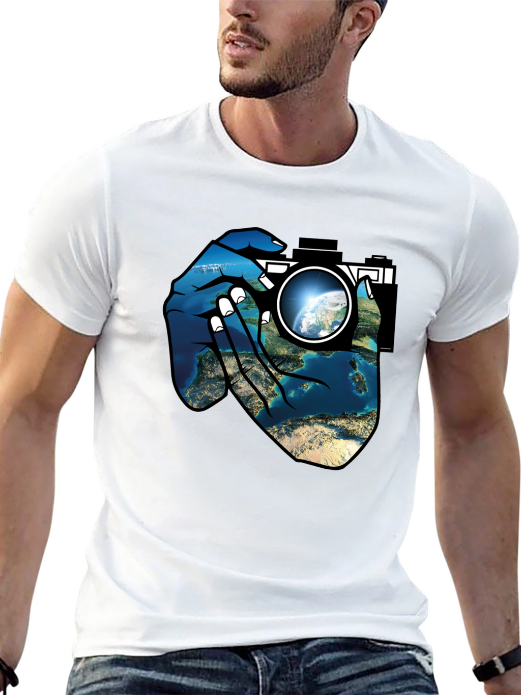Earth Lens Graphic T-Shirt
