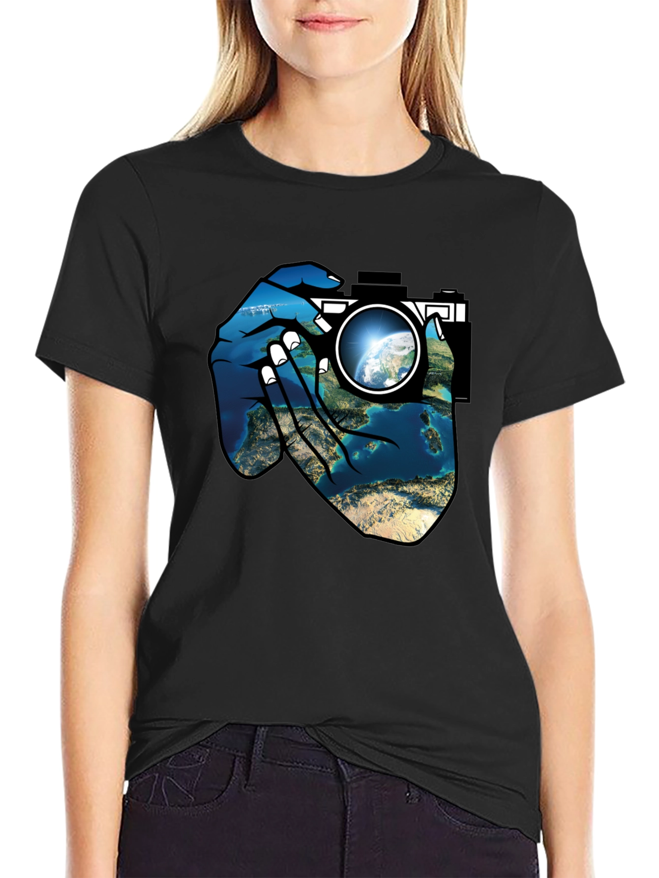 Earth Lens Graphic T-Shirt