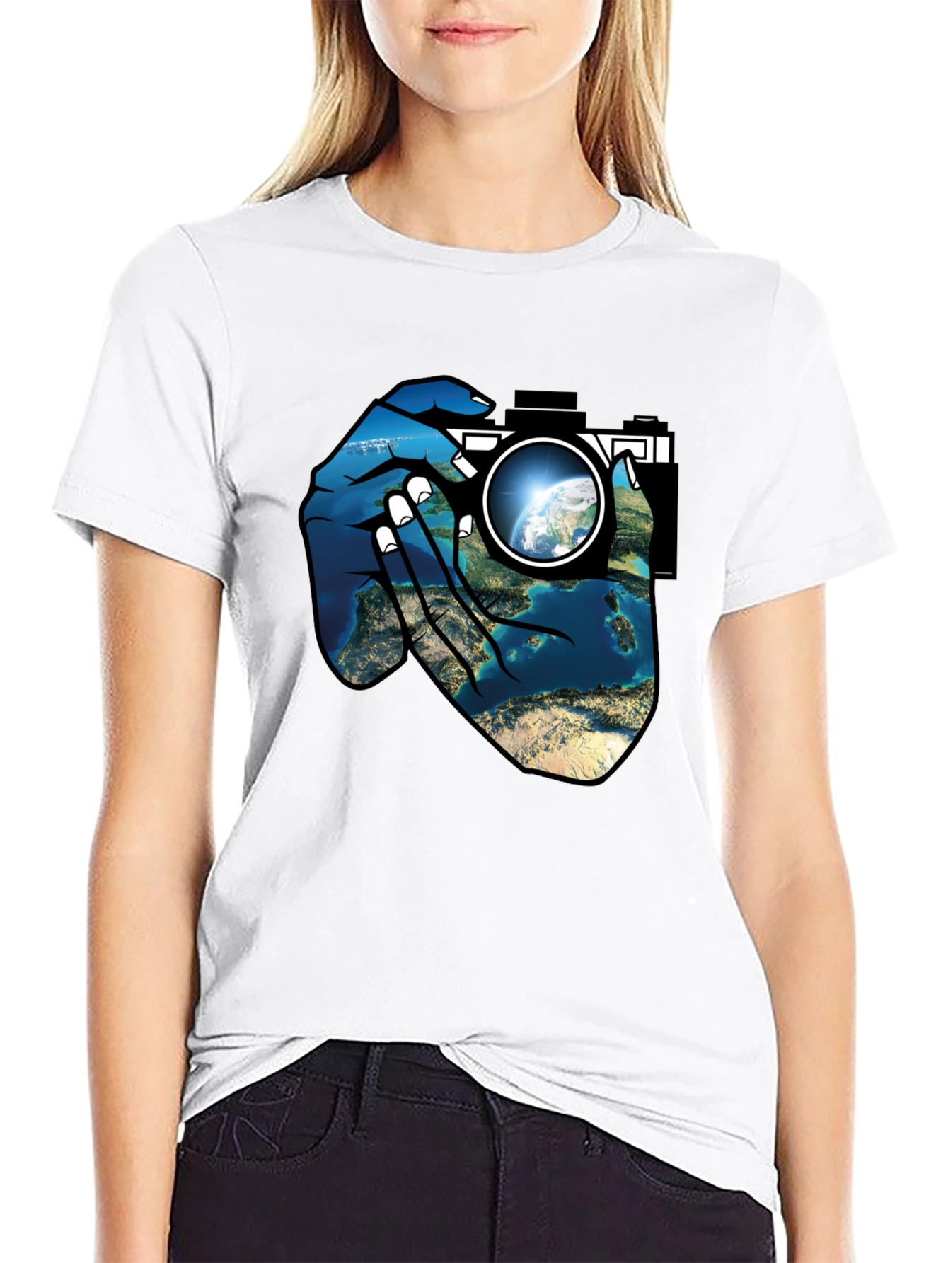 Earth Lens Graphic T-Shirt
