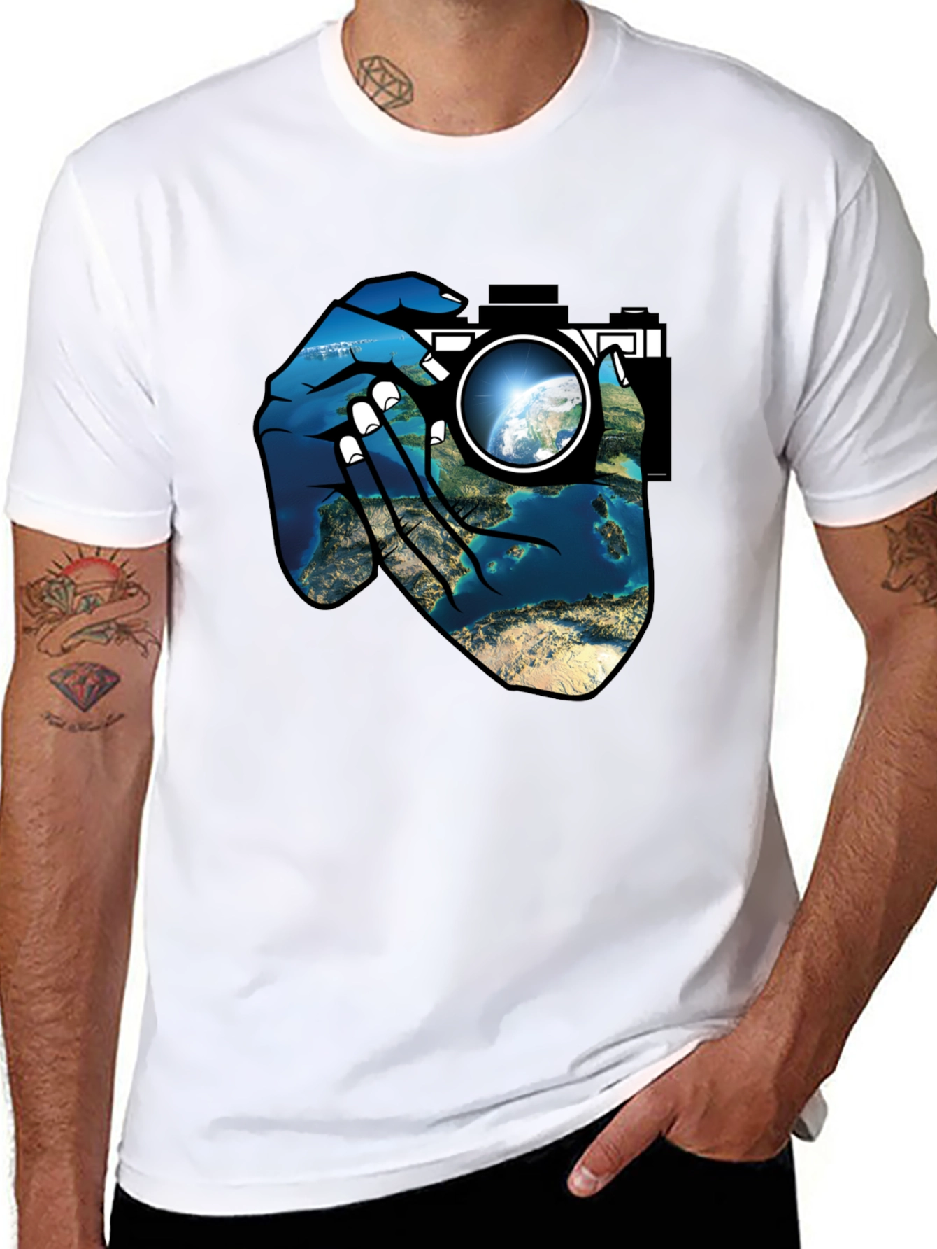 Earth Lens Graphic T-Shirt